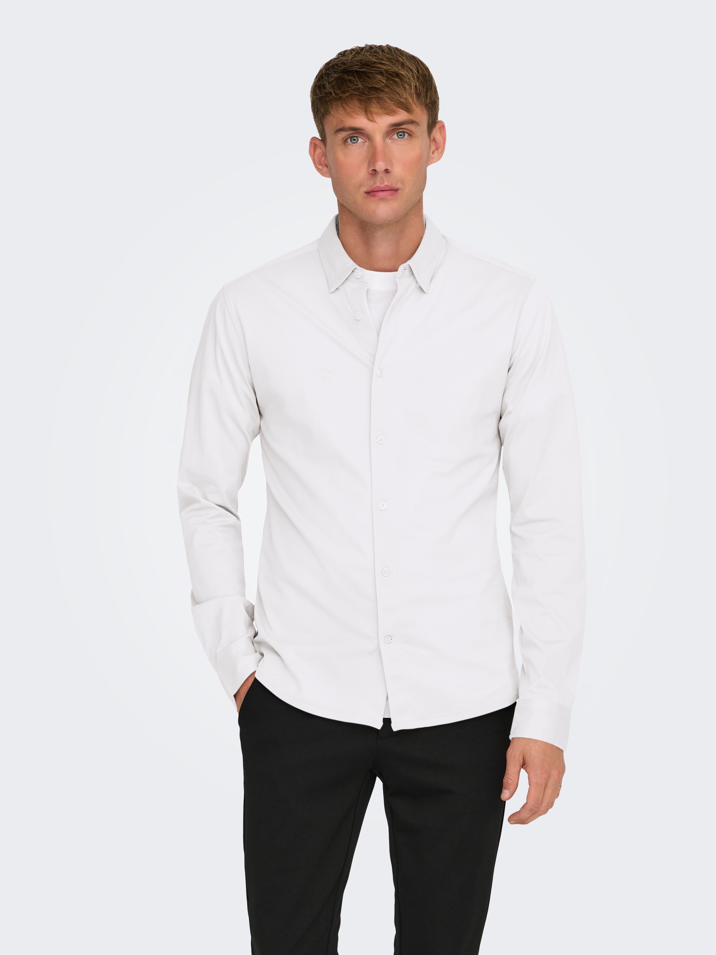 ONLY & SONS Langarmhemd »ONSROBIN B/U LS STRETCH SHIRT NOOS«