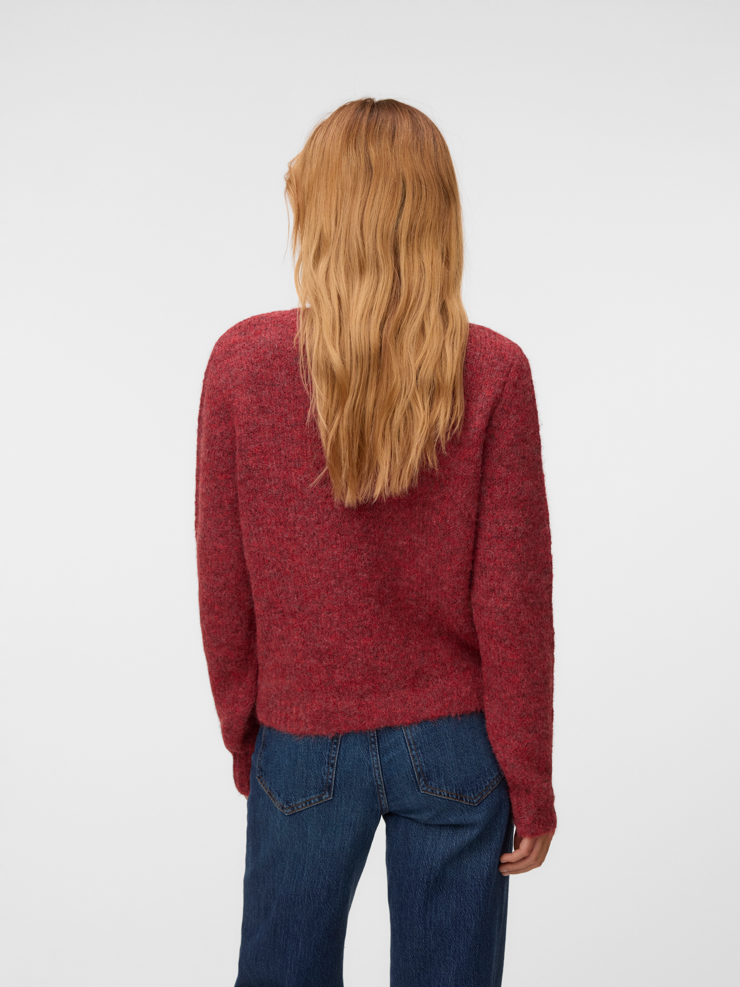 Vero Moda 1100000002199 »VMNOVAH LS O-NECK PULLOVER GA NOOS« Materialmix, regular fit