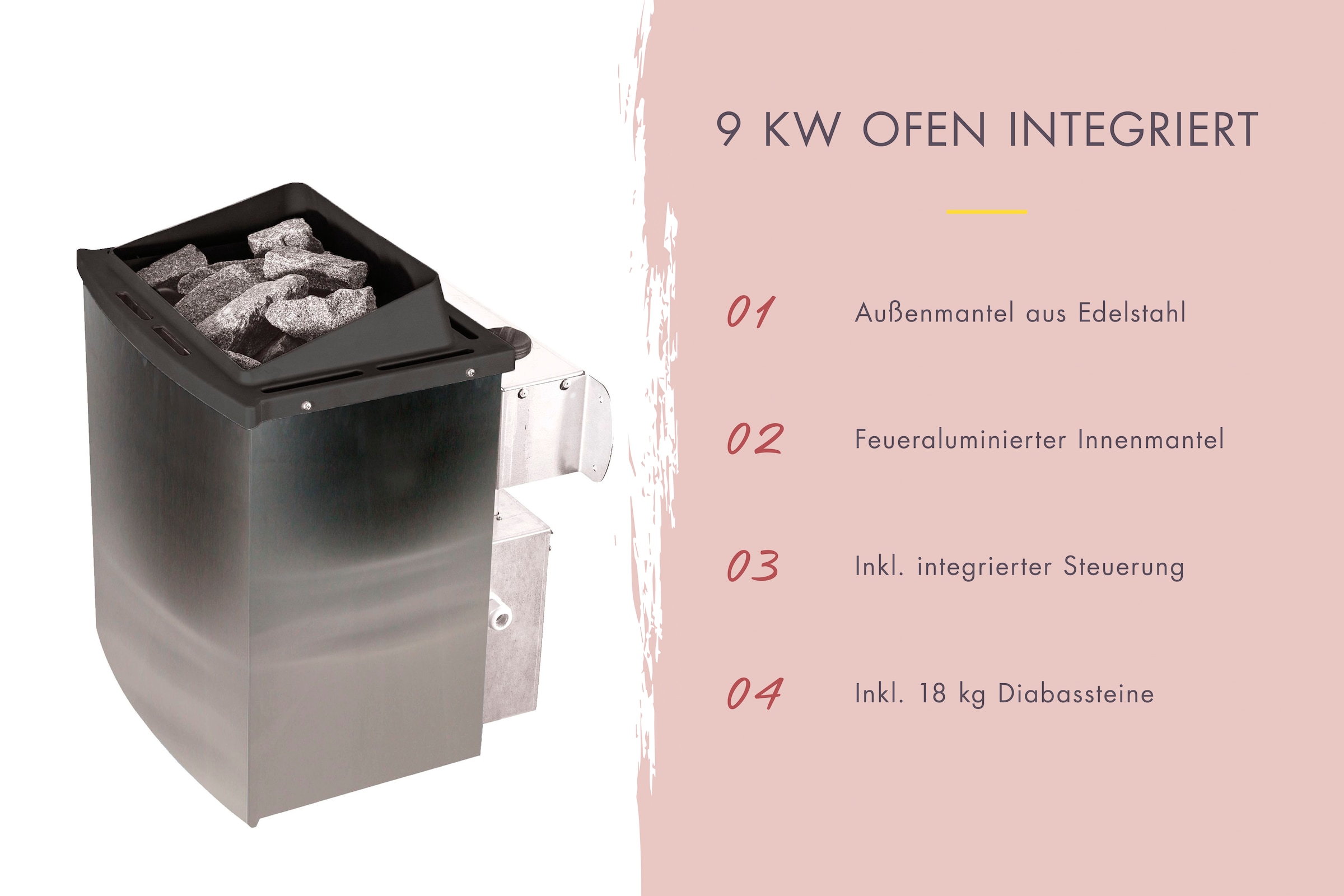 welltime Sauna »Trixi«, besonders stabile nordische Fichte, für bis zu 3 Personen