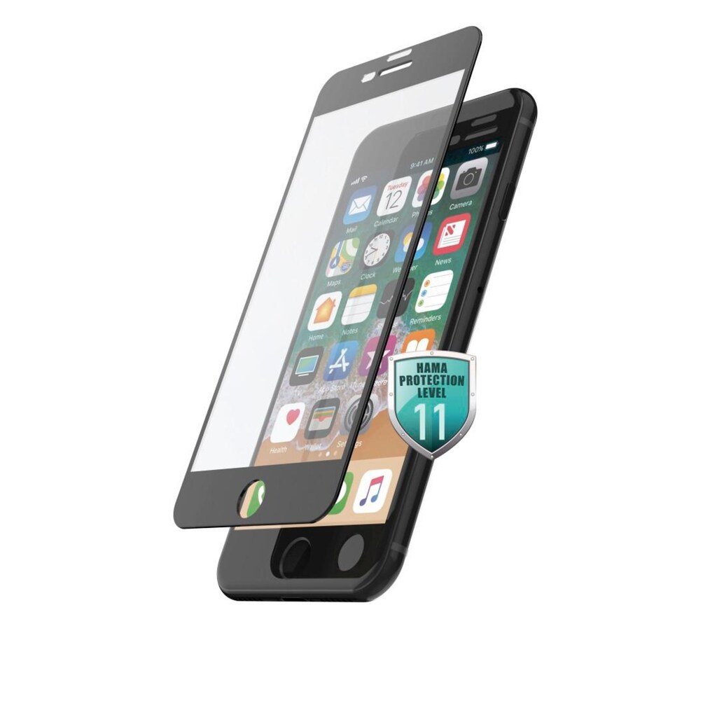 Hama Displayschutzglas »Full Screen Schutzglas iPhone 6 Plus 6s Plus 7 Plus 8 Plus 3D Schutz«