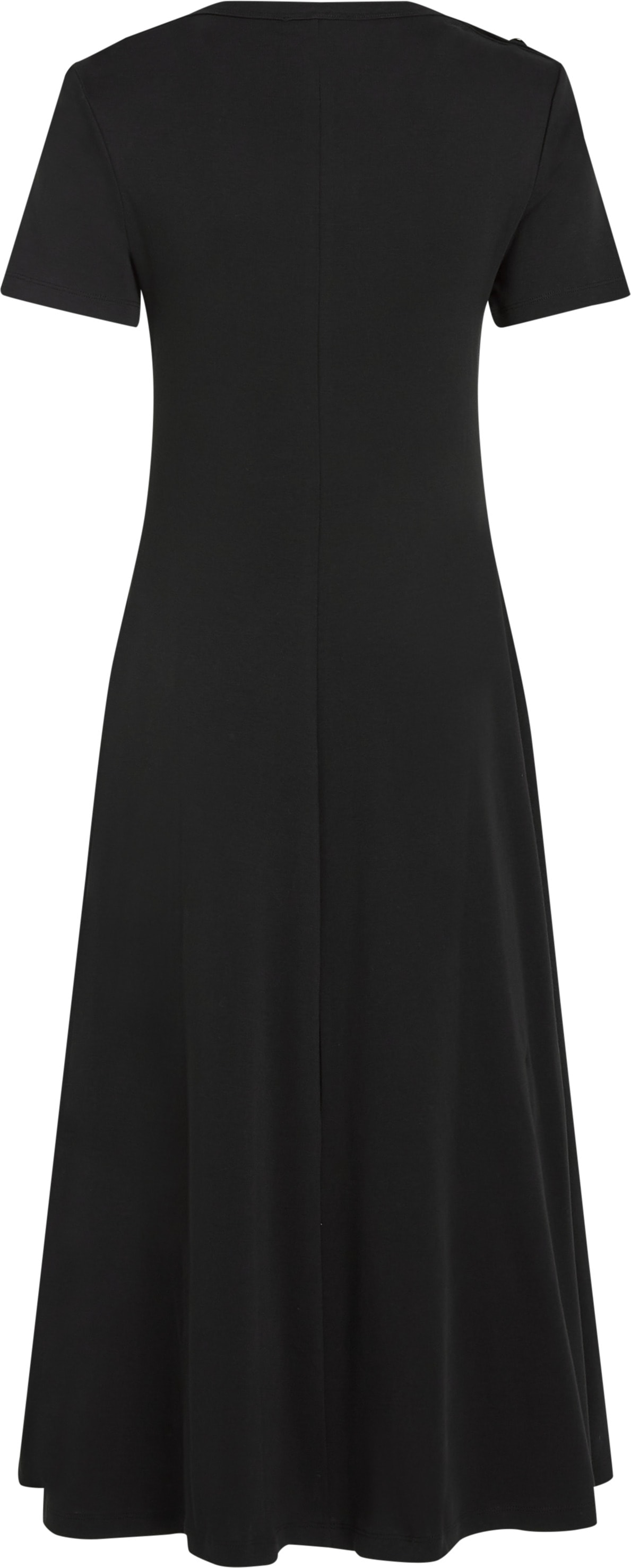 Tommy Hilfiger A-Linien-Kleid »GOLD BTN DRESS«, mit goldfarbenen Knöpfen, in Midi-Länge