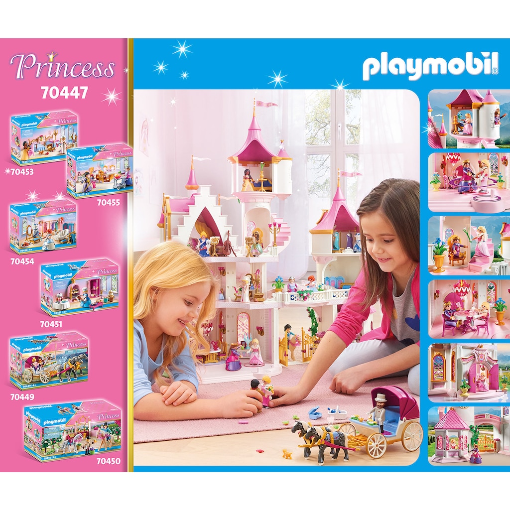 Playmobil® Konstruktions-Spielset »Großes Prinzessinnenschloss (70447), Princess«, (644 St.), Made in Germany