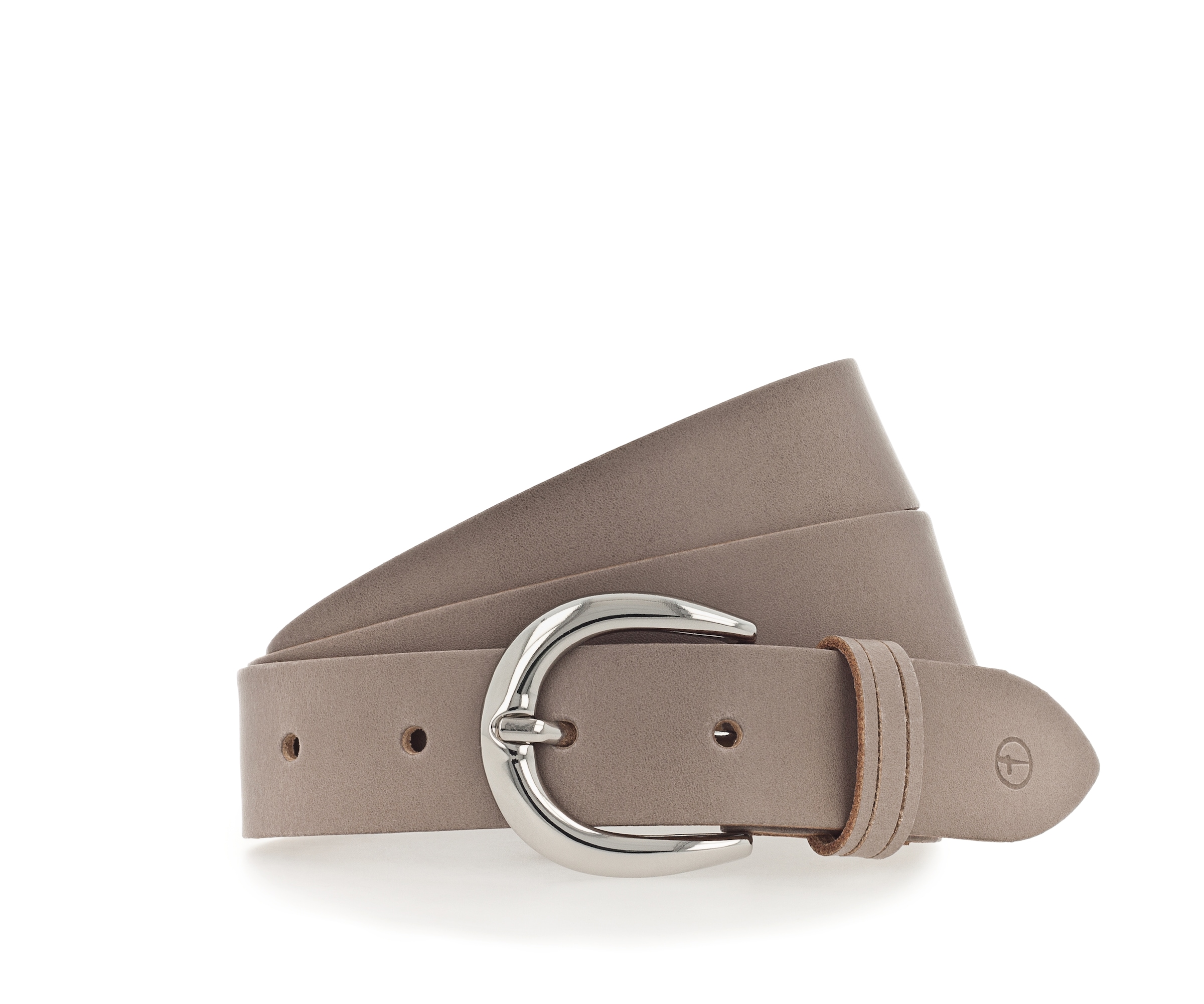 Tamaris Ledergürtel mit glänzender silberfarbener Schließe