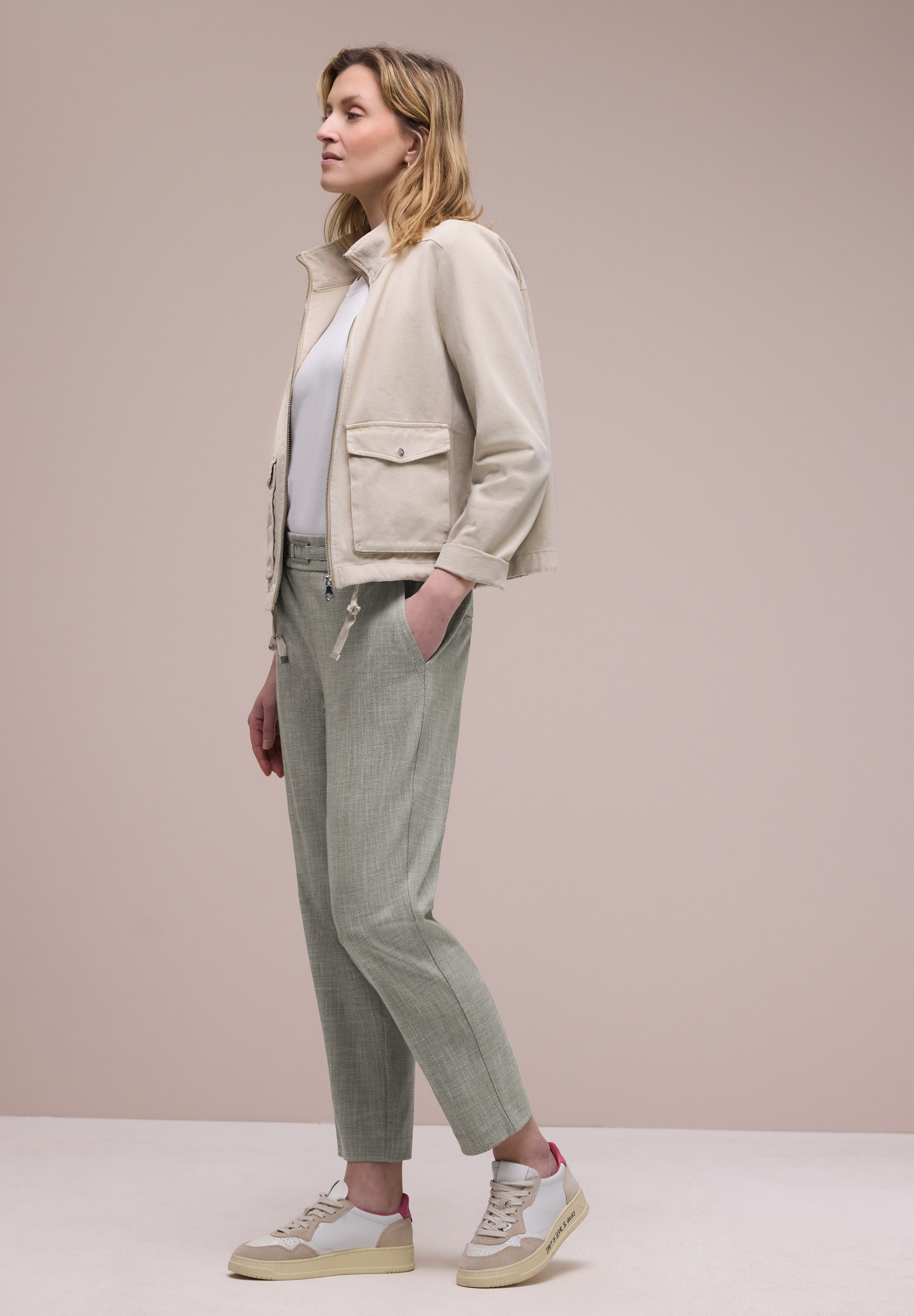 STREET ONE Stoffhose »Style Bonny«  mit Schnalle