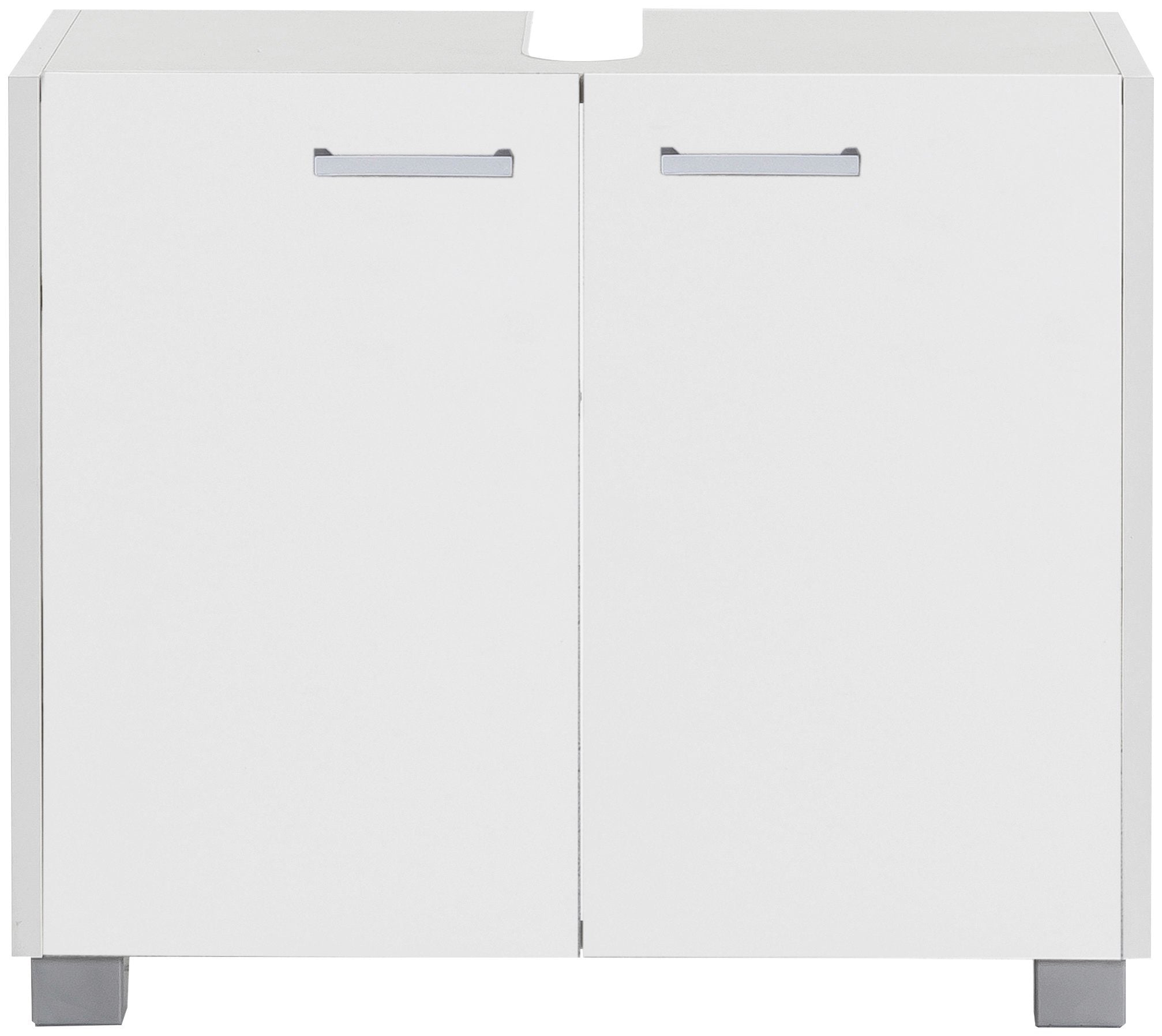Schildmeyer Waschbeckenunterschrank »Laif, Breite 59 cm«, Siphonausschnitt, Hochwertige Metallbeschläge