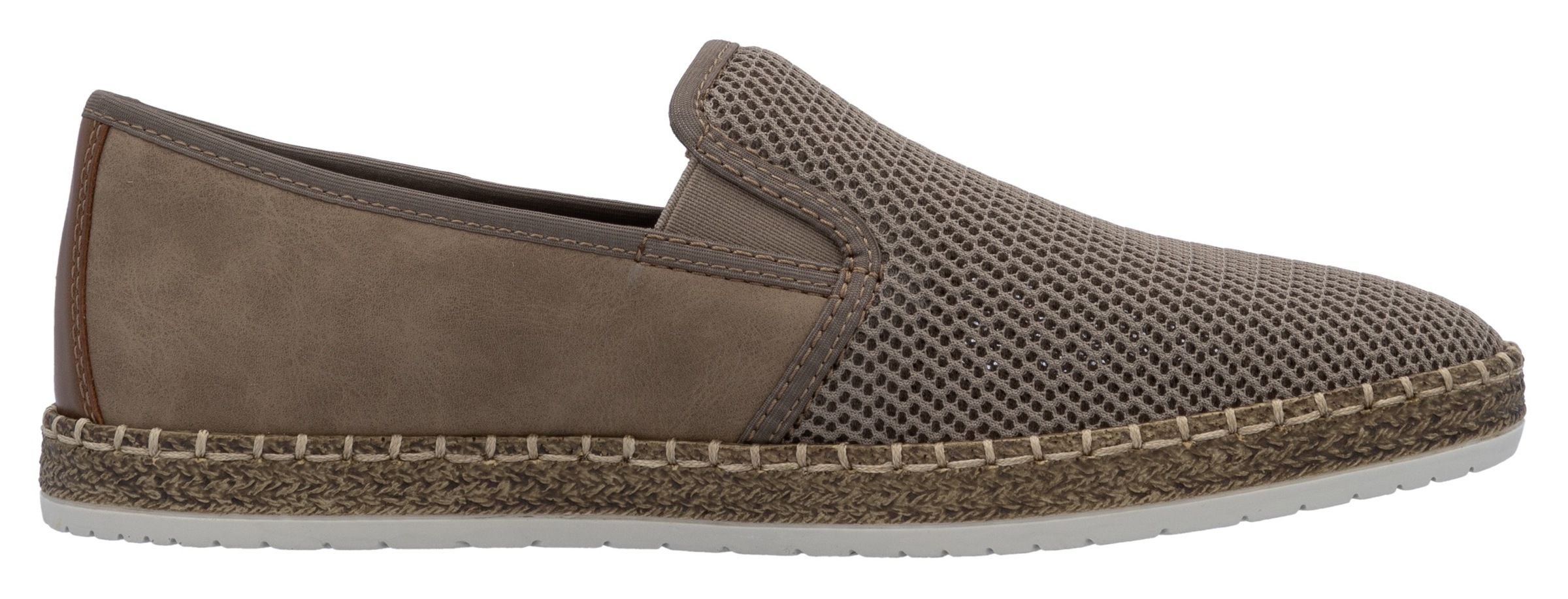 Rieker Espadrille, Slipper, Strandschuh, Sommerschuh mit Stretcheinsätzen