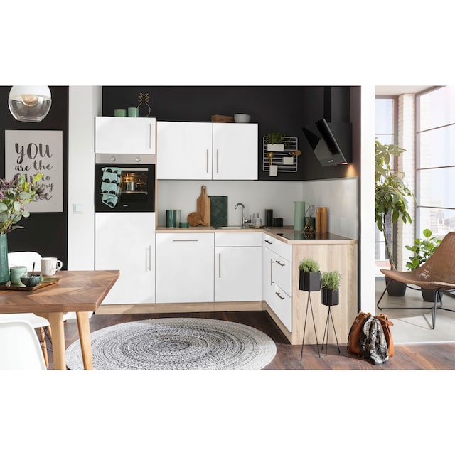 wiho Küchen Winkelküche »Cali«, mit E-Geräten, Stellbreite 230 x 170 cm auf  Rechnung kaufen