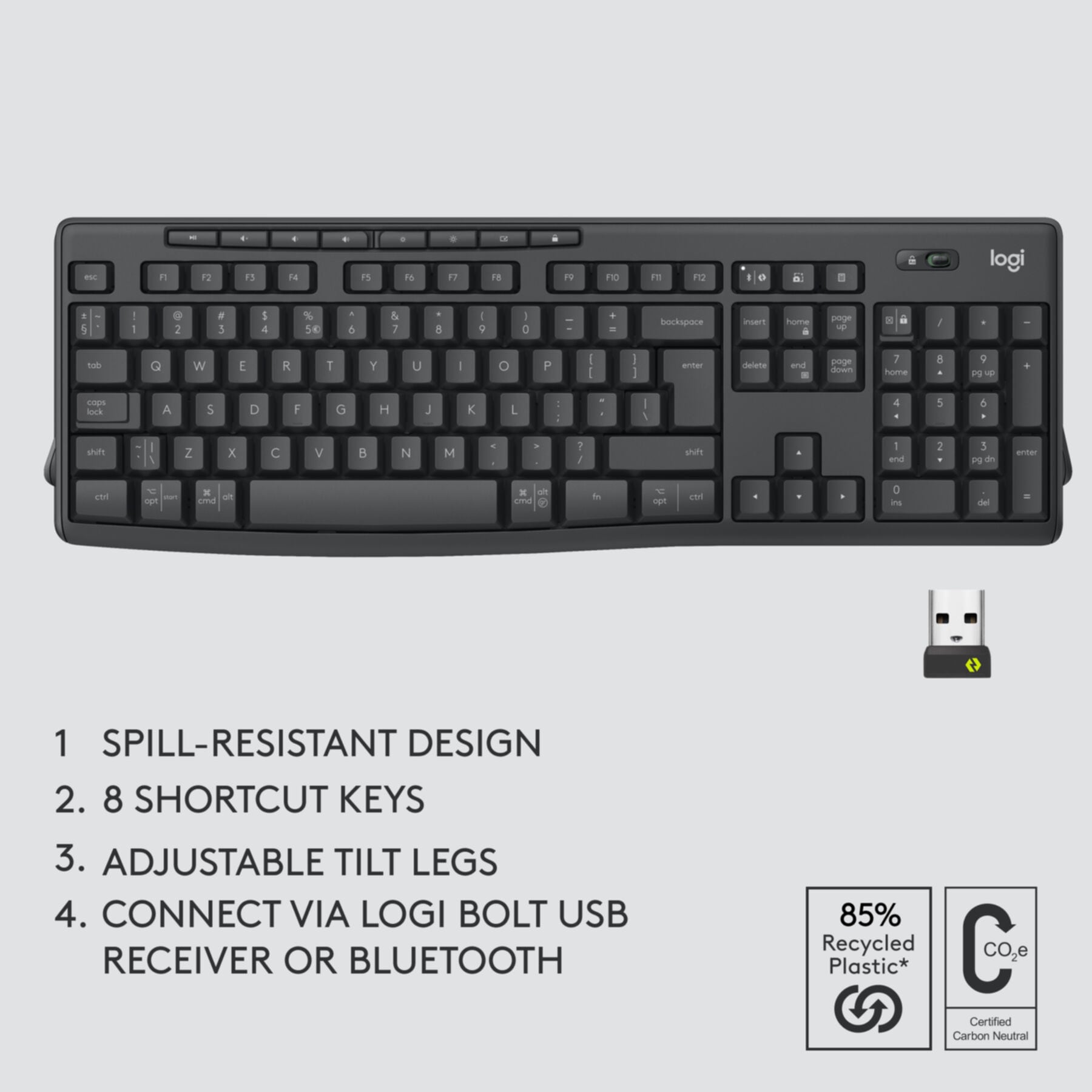 Logitech Tastatur »MK370 Combo for Business«