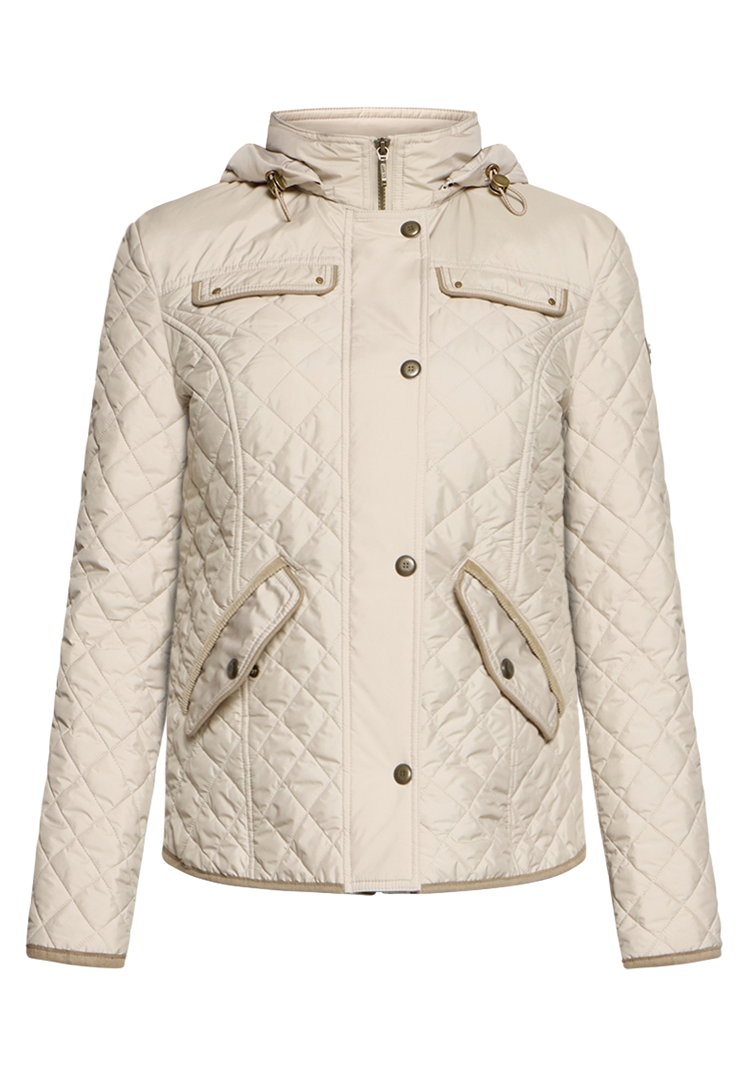 Gil Bret, Damen, Sommerjacke »Sommerjacke mit abnehmbarer Kapuze«, beige, 48, beige, Passform: Figurumspielend
