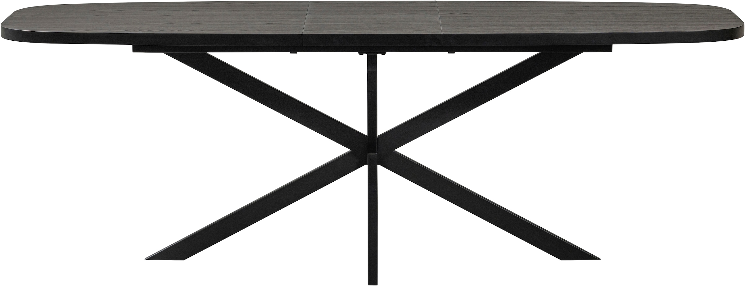 WOOOD Esstisch »Arros MDF Lackiert Ausziehbar, B 220 x T 90 x H 75 cm« Ovale Form, Tragkraft Mittelteil 100 kg, sichtbare Maserung