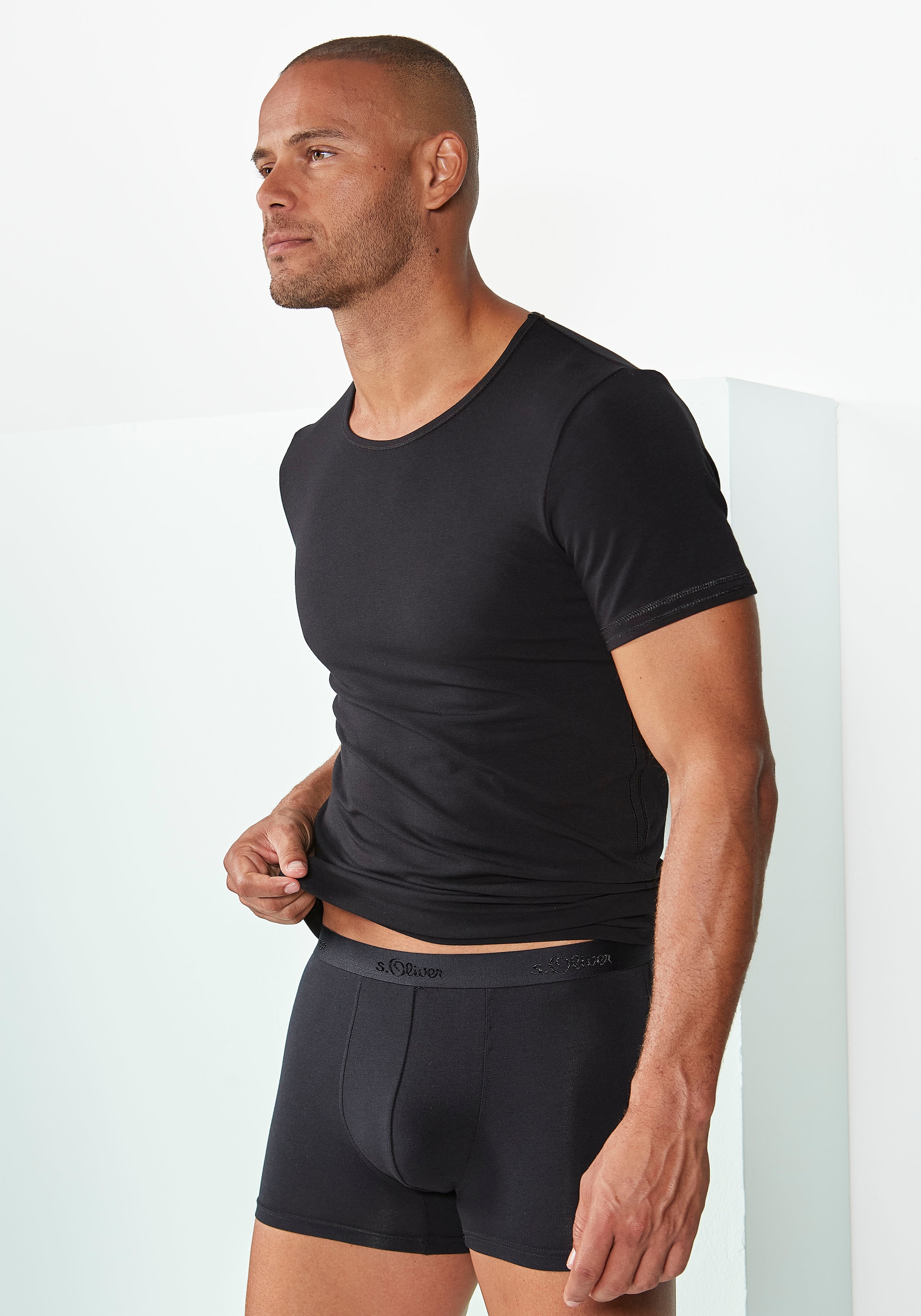 s.Oliver Unterziehshirt 1 Stk. tlg., aus weichem Modal
