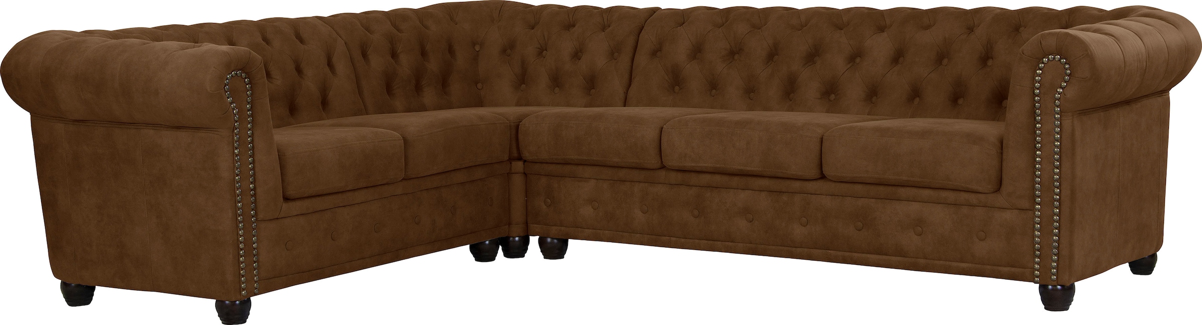 Chesterfield-Sofa »Rysum L-Form«, Chesterfield-Optik, langer Schenkel links oder rechts