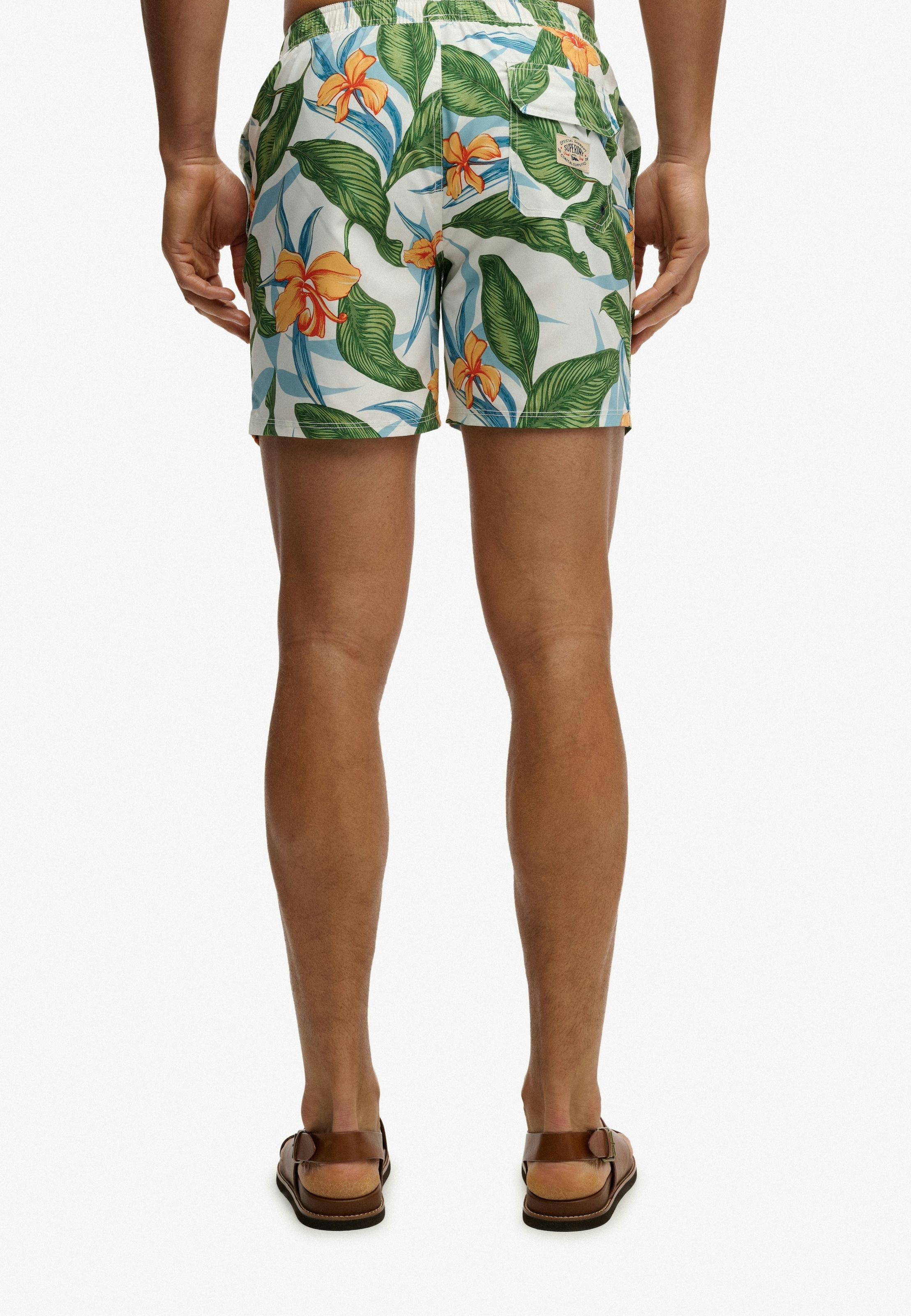 Superdry Badeshorts »HAWAIIAN PRINT 16 SWIM SHORT« Kunstfaser, relaxed fit