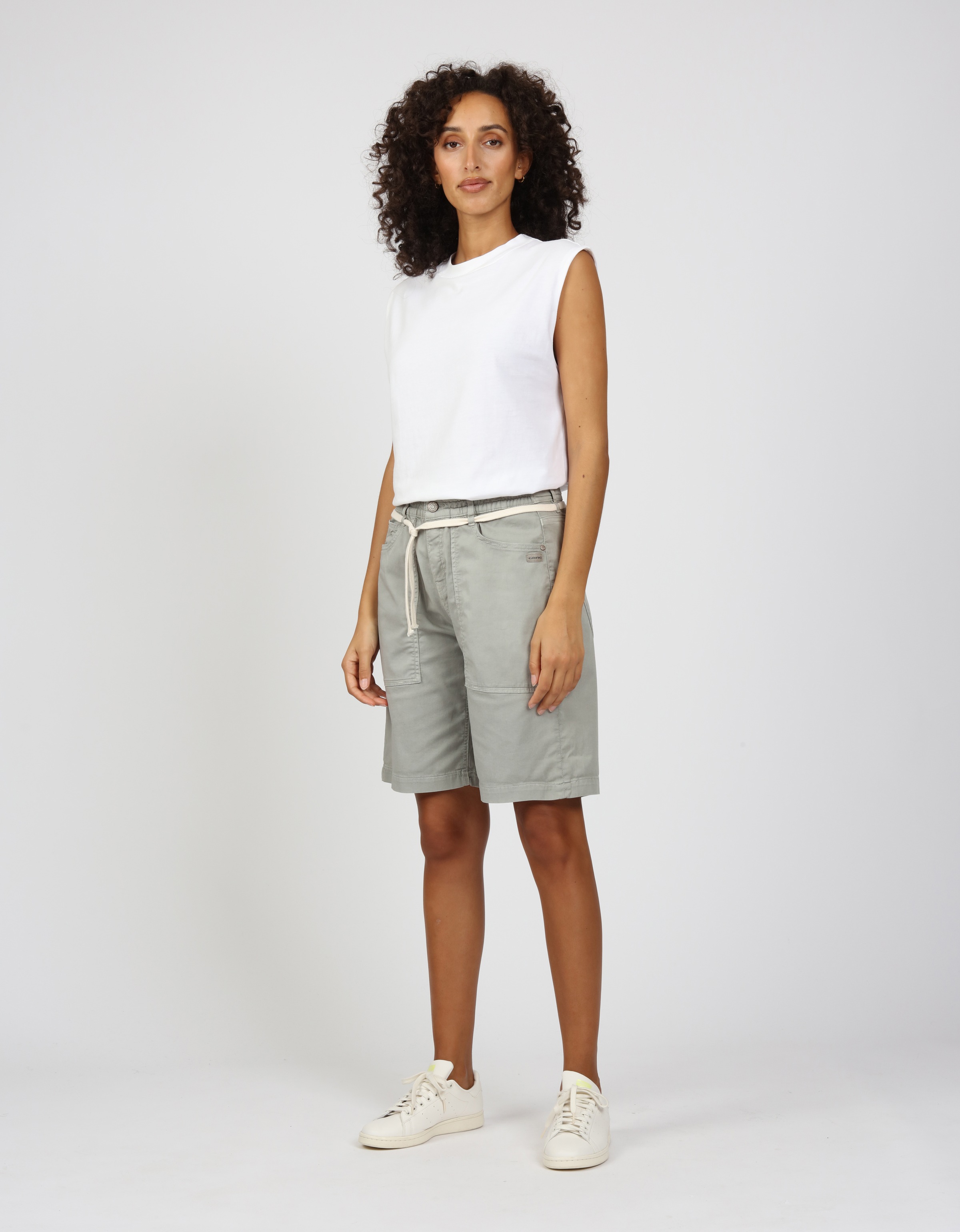 GANG Jeansshorts »94NICA WORKER SHORTS«, mit Kordel