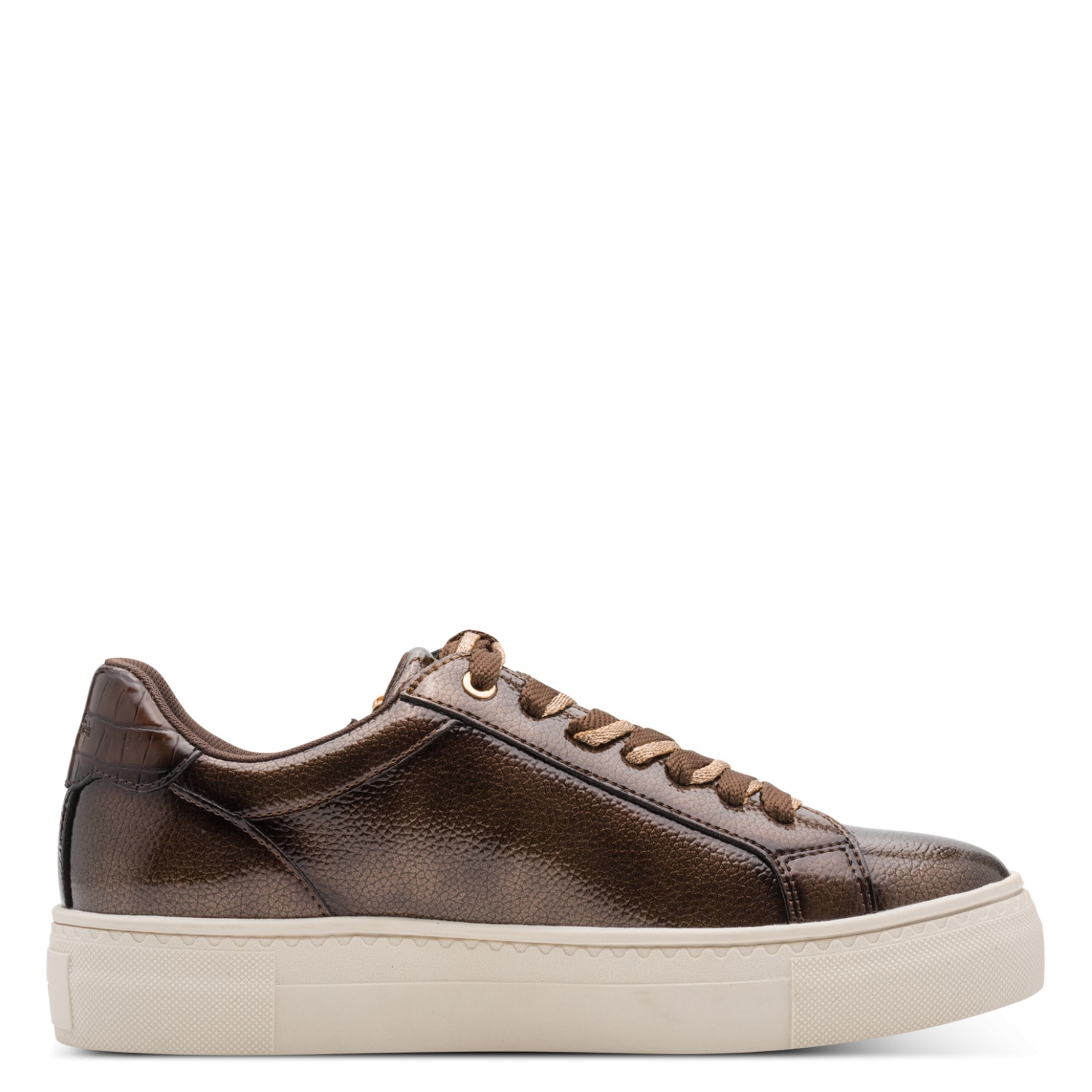 Tamaris Plateausneaker  Freizeitschuh, Halbschuh, Schnürschuh mit T-Logoanhänger