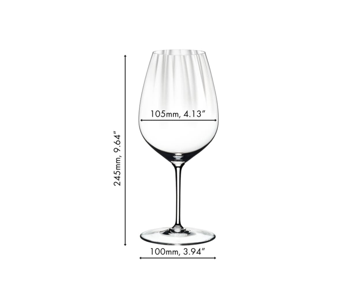 RIEDEL THE WINE GLASS COMPANY Rotweinglas »Cabernet Merlotgläser Performance 834 ml 2er Set transparent« Spülmaschinenfest