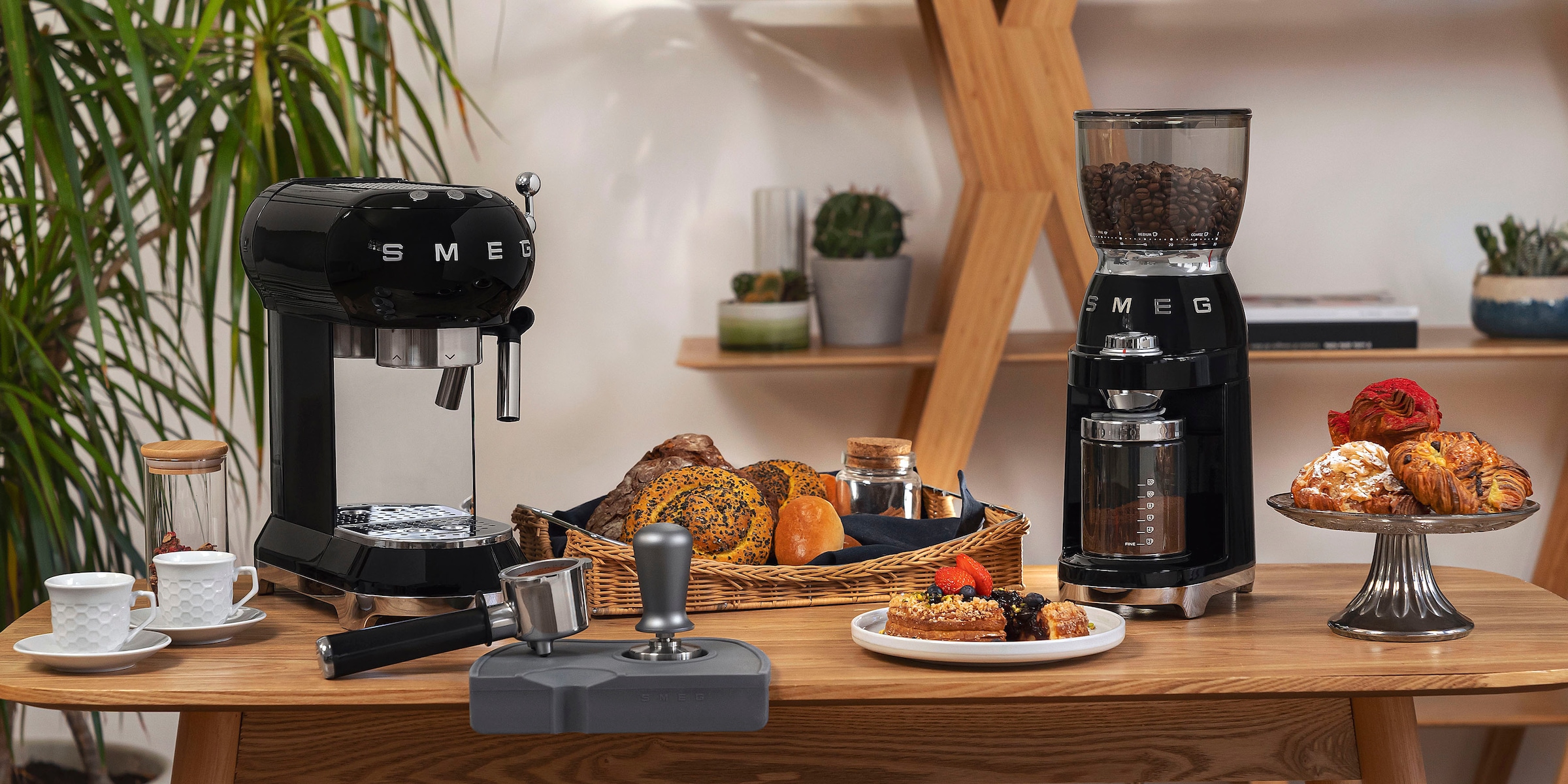 Smeg Barista-Set »ECTS01«, (2 tlg.), Präzisions Tamper