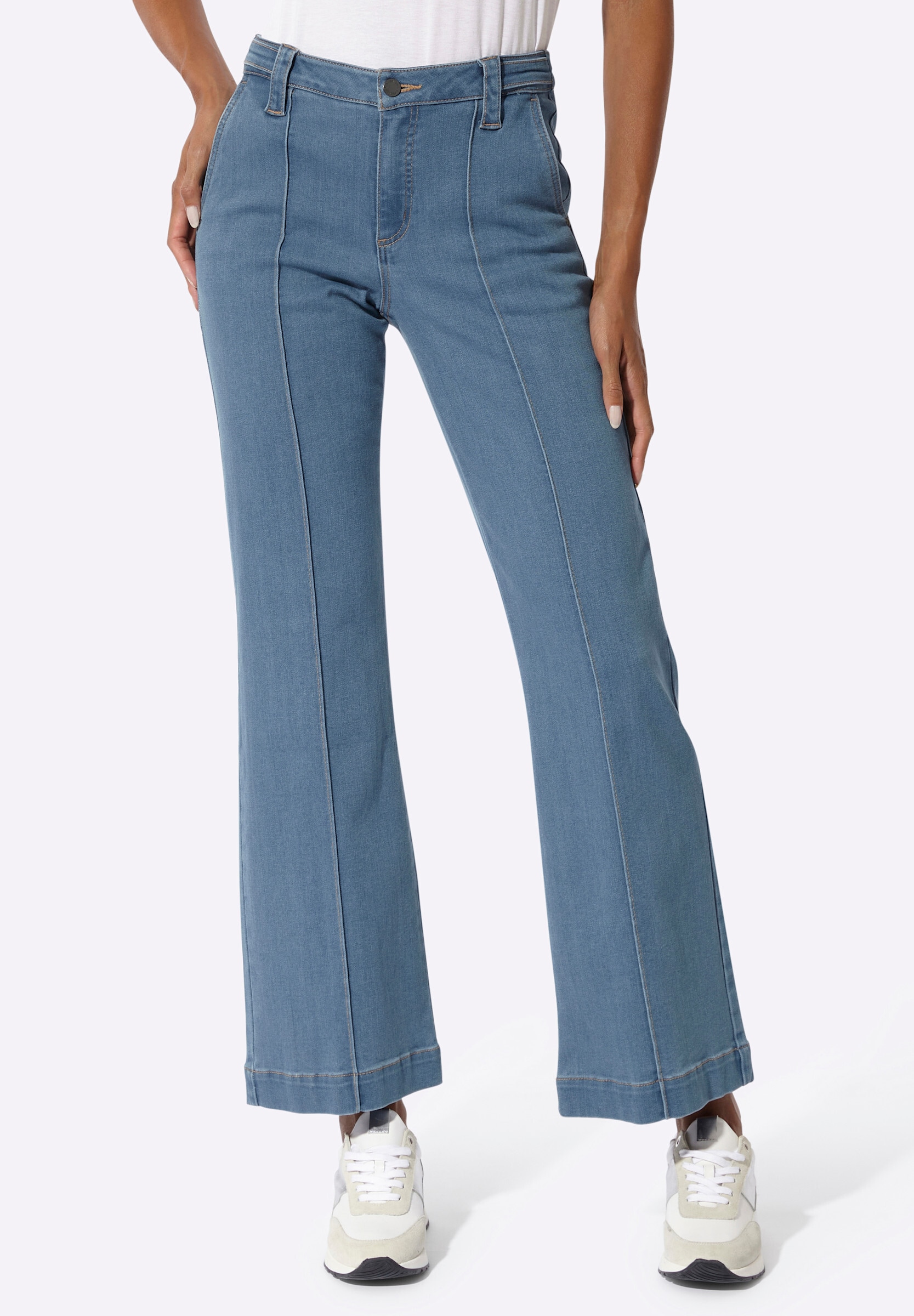creation L Bootcut-Jeans »Jeans Bootcut-Jeans mit Biesen«