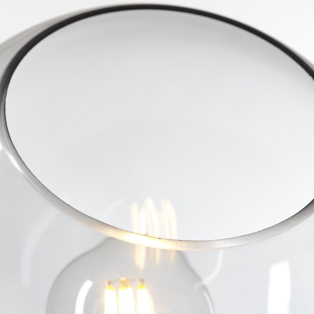 Brilliant Stehlampe »Afton«, 1 flammig-flammig, 150 cm Höhe, Ø 50 cm, E27,  Metall/Glas, schwarz/transparent online kaufen | mit 3 Jahren XXL Garantie