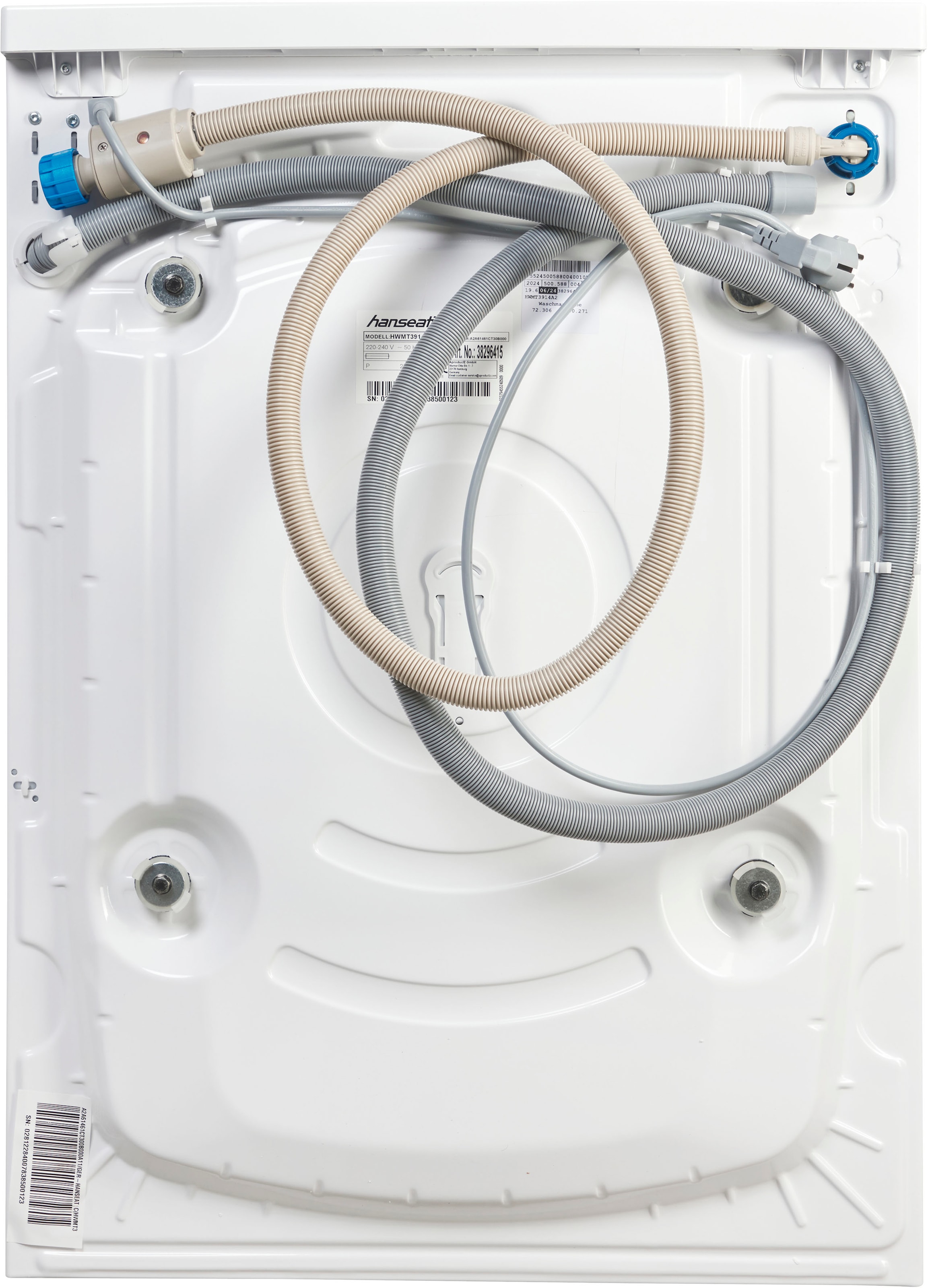 Hanseatic Waschmaschine »HWMT3914A2«, 9 kg, 1400 U/min