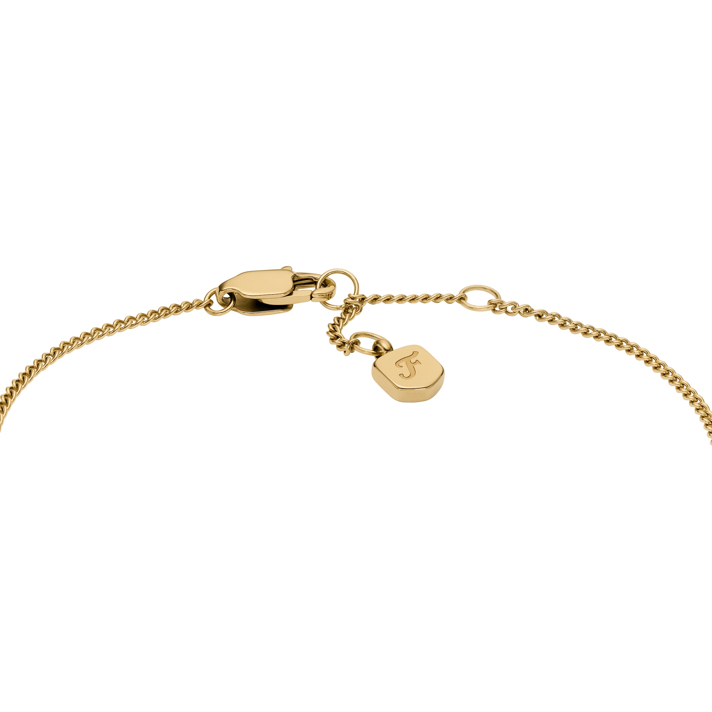 Fossil Armband »Schmuck Geschenk Edelstahl Armschmuck SADIE« mit Glasstein