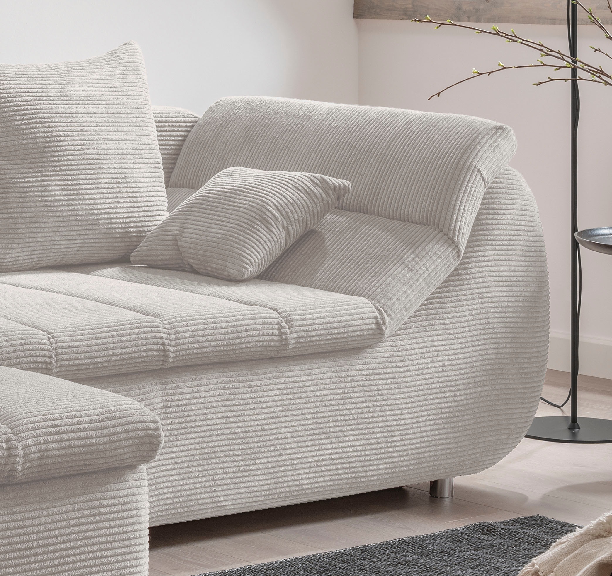 Home affaire Ecksofa »Imola, bequem, aktuelle Steppung im Sitz, L-Form, Breite 270cm« wahlweise mit Bettfunktion