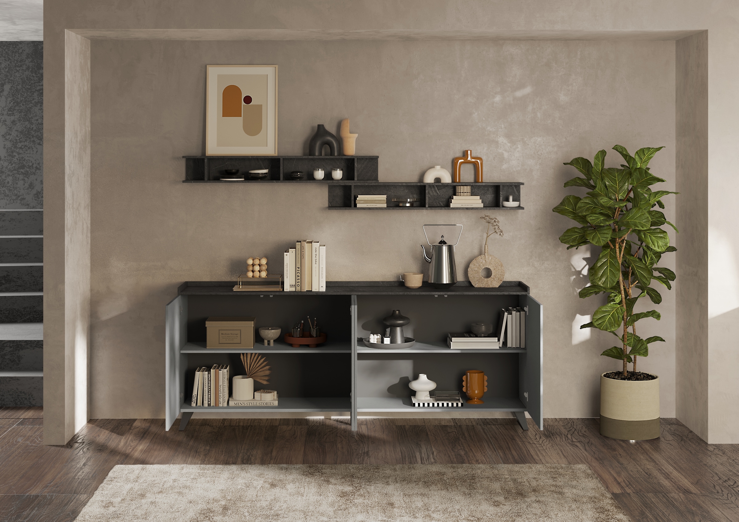 INOSIGN Wandregal »Infinity«, Breite 138 cm, senkrecht oder waagerecht zu hängen