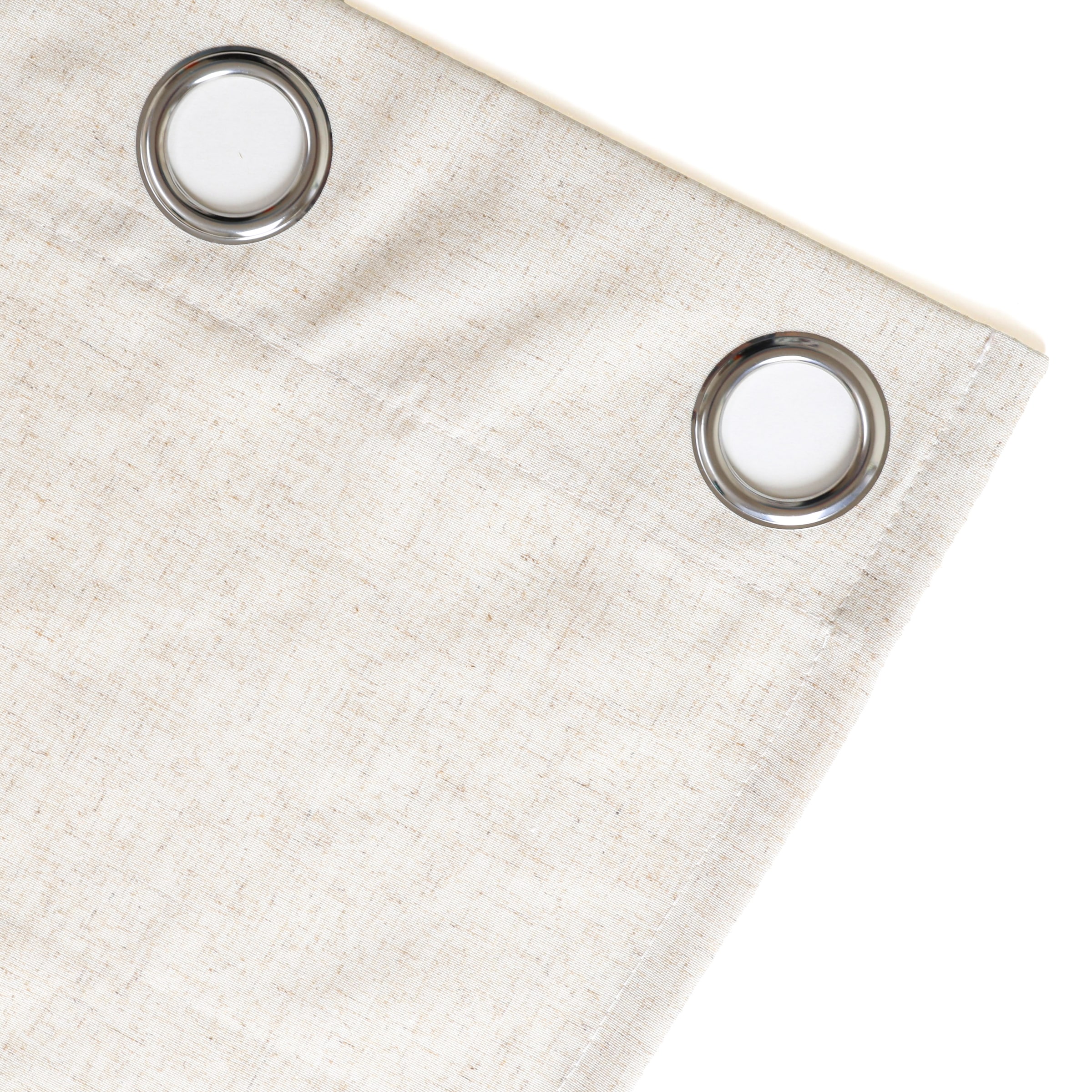 my home Gardine »Rudy«, (2 St.), Halbtransparent, Leinenlook, Polyester-Leinen-Mischung, 2er Set