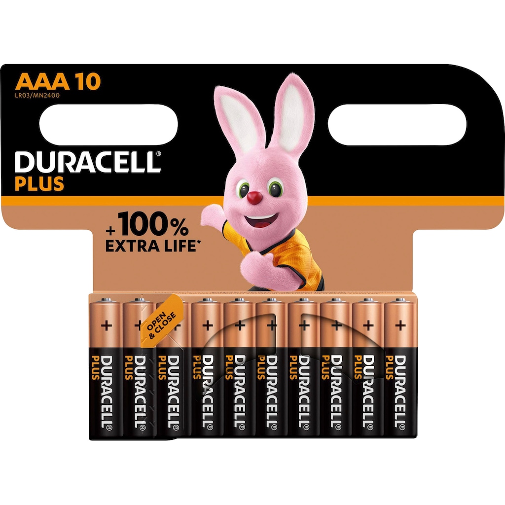 Duracell Batterie »20+10 Pack: 20x Mignon/AA/LR06 + 10x Micro/AAA/LR03«, LR06, (Spar-Set, 30 St., Alkaline Batterie, 30 Stück)