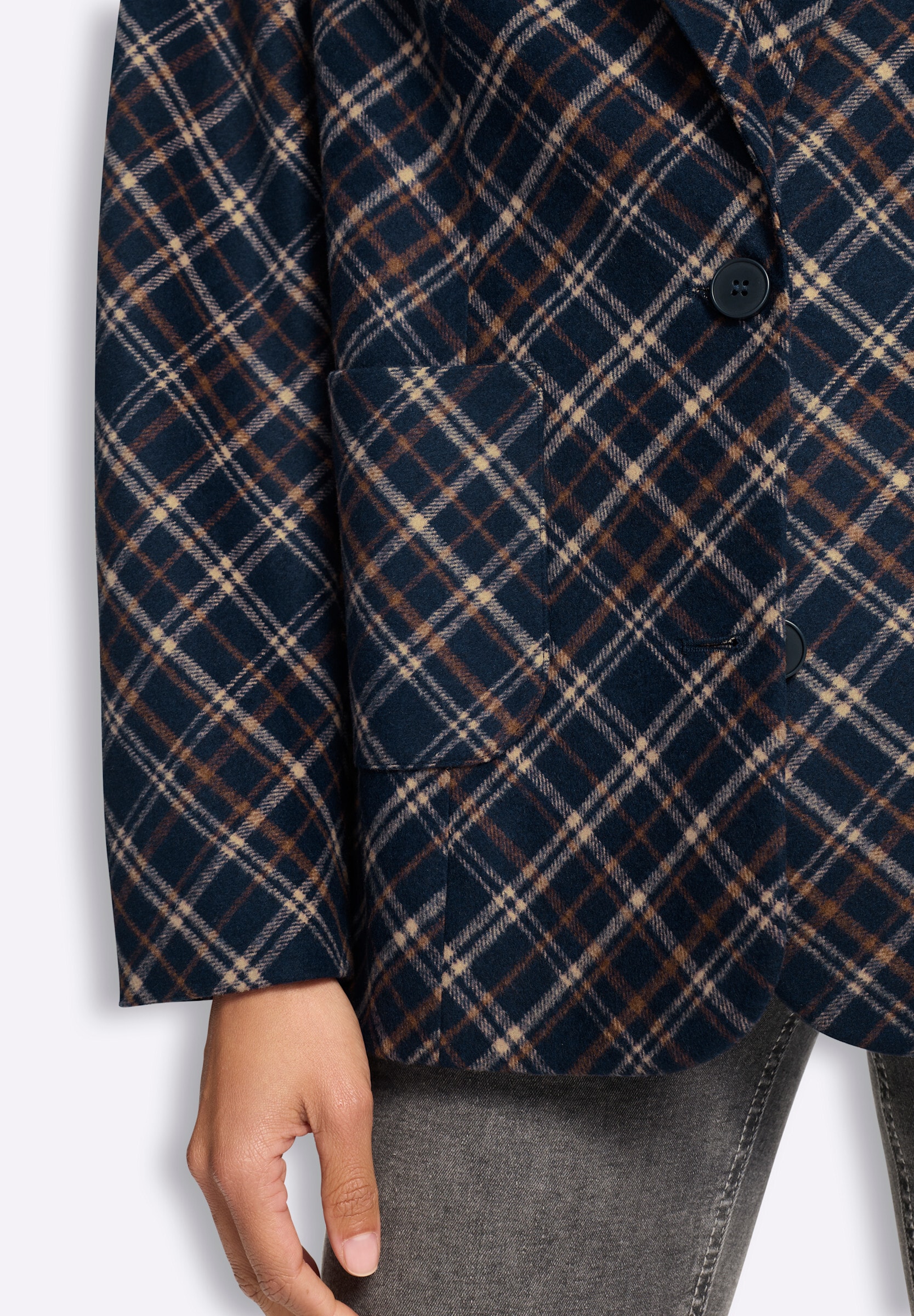 heine Blusenblazer »Blazer Blazer mit Karomuster«