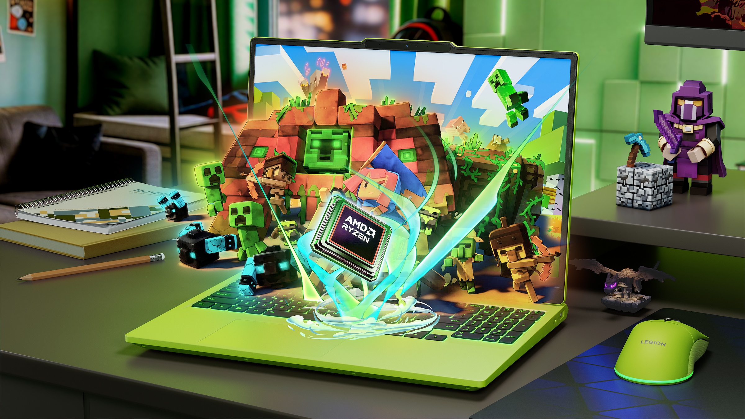 Lenovo Gaming-Notebook »LOQ 15AHP11 Limited Green Edition« 38,86 cm / 15,3 ″ AMD Ryzen 7 GeForce RTX 5060 512 GB SSD
