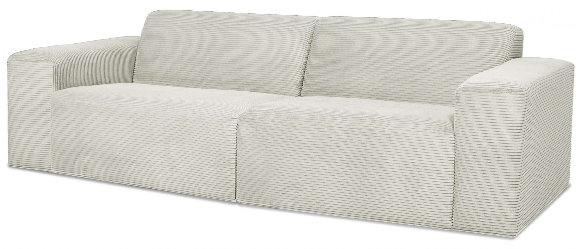 INOSIGN 3-Sitzer »Koa, 228 cm, Modulsofa in Webstoff, Cord, Struktur«, Designsofa, weicher Lounge-Sitzkomfort, Welleunterfederung, bodentief