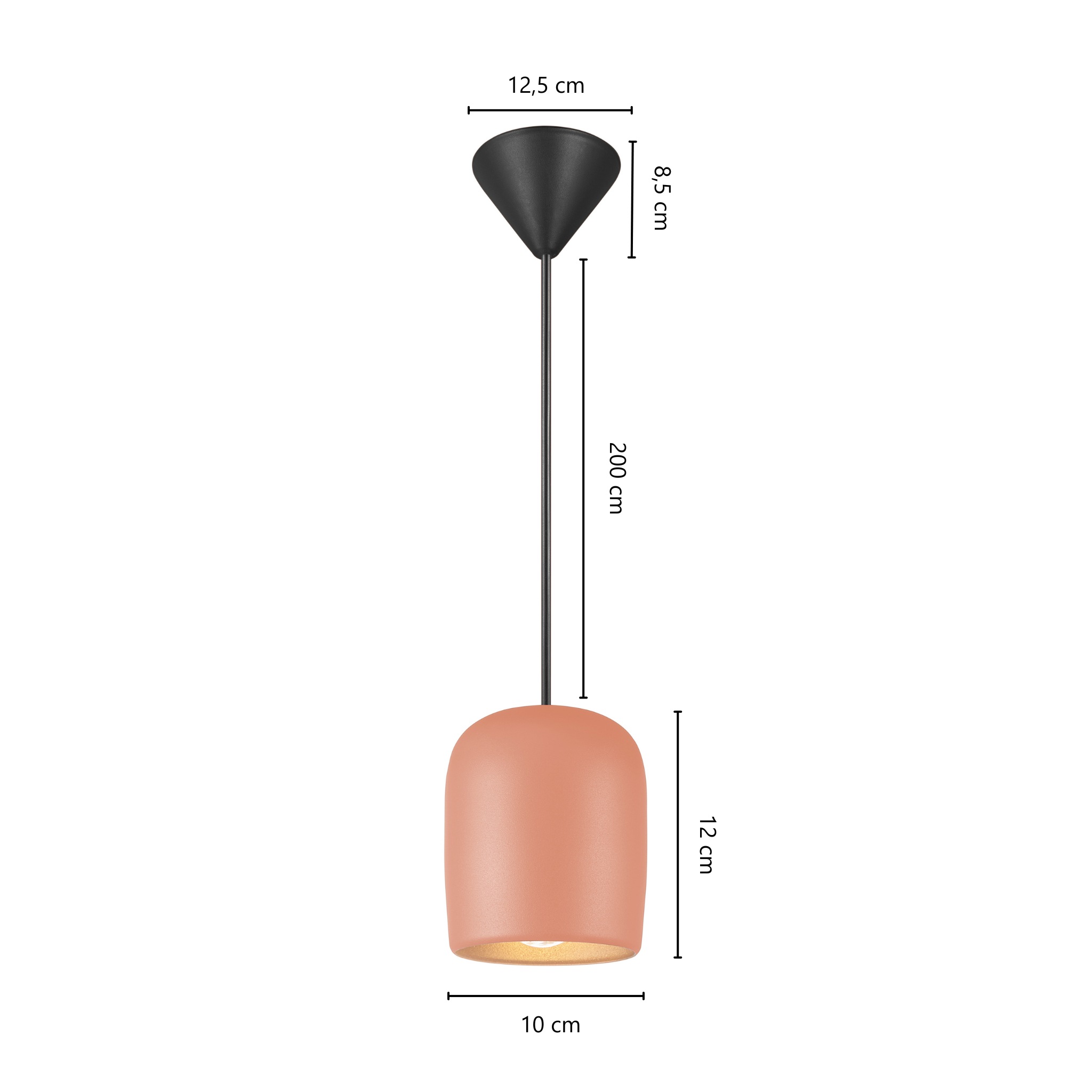 Nordlux Pendelleuchte »Notti«, Leuchtmittel E27 | ohne Leuchtmittel, kleines, organisches, elegant geformtes Pendel, Kippschalter am Kabel