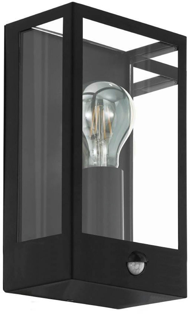 EGLO Wandleuchte »ALAMONTE«, 1 flammig, Leuchtmittel E27 | ohne Leuchtmittel, Außenleuchte, Bewegungsmelder, Dämmerungssensor, Wandlampe, E27, IP44