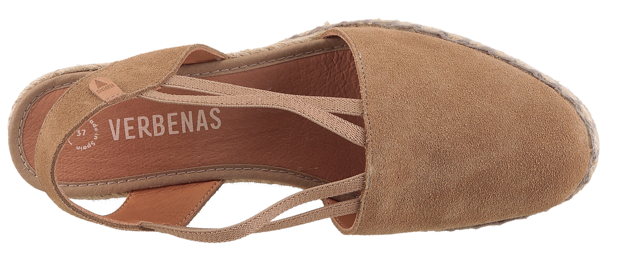 VERBENAS Sandalette »Maika Serraje«, Sommerschuh, Sandale, Keilabsatz, mit Jutebesatz