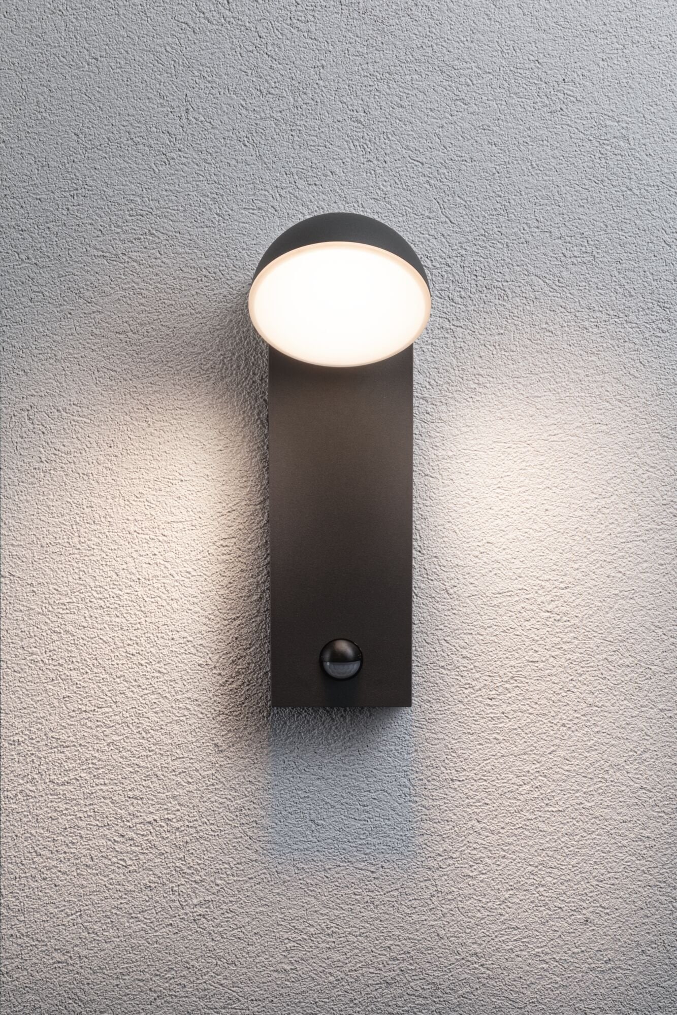 Paulmann LED Außen-Wandleuchte »Puka IP44 rund 110x125mm 3000K 8,5W 460lm 230V Anthrazit Aluminium«, 1 flammig, seewasserresistent