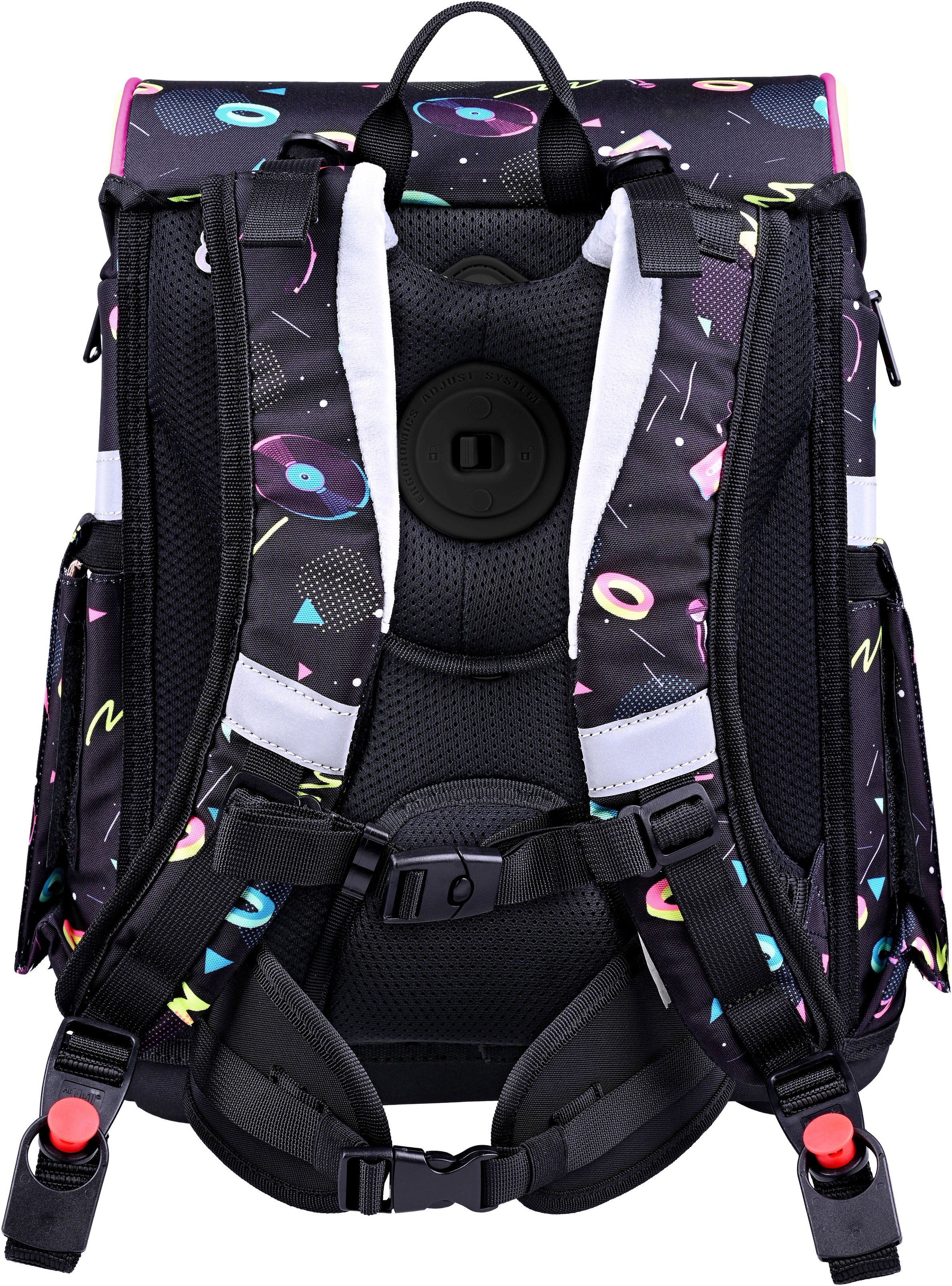 McNeill Schulranzen »Primo, inkl. Etui, Turnbeutel,« Reflektierende Streifen auf den Schultergurten;Retroreflektierende Flächen