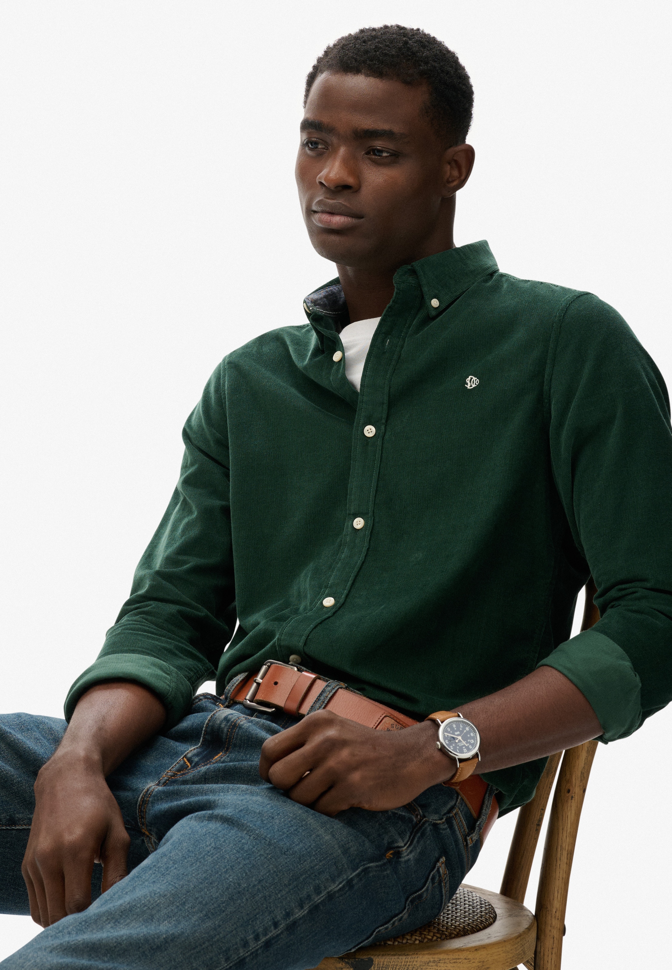 Superdry Langarmhemd »CLASSIC NEEDLE CORD SHIRT« Baumwolle, regular fit