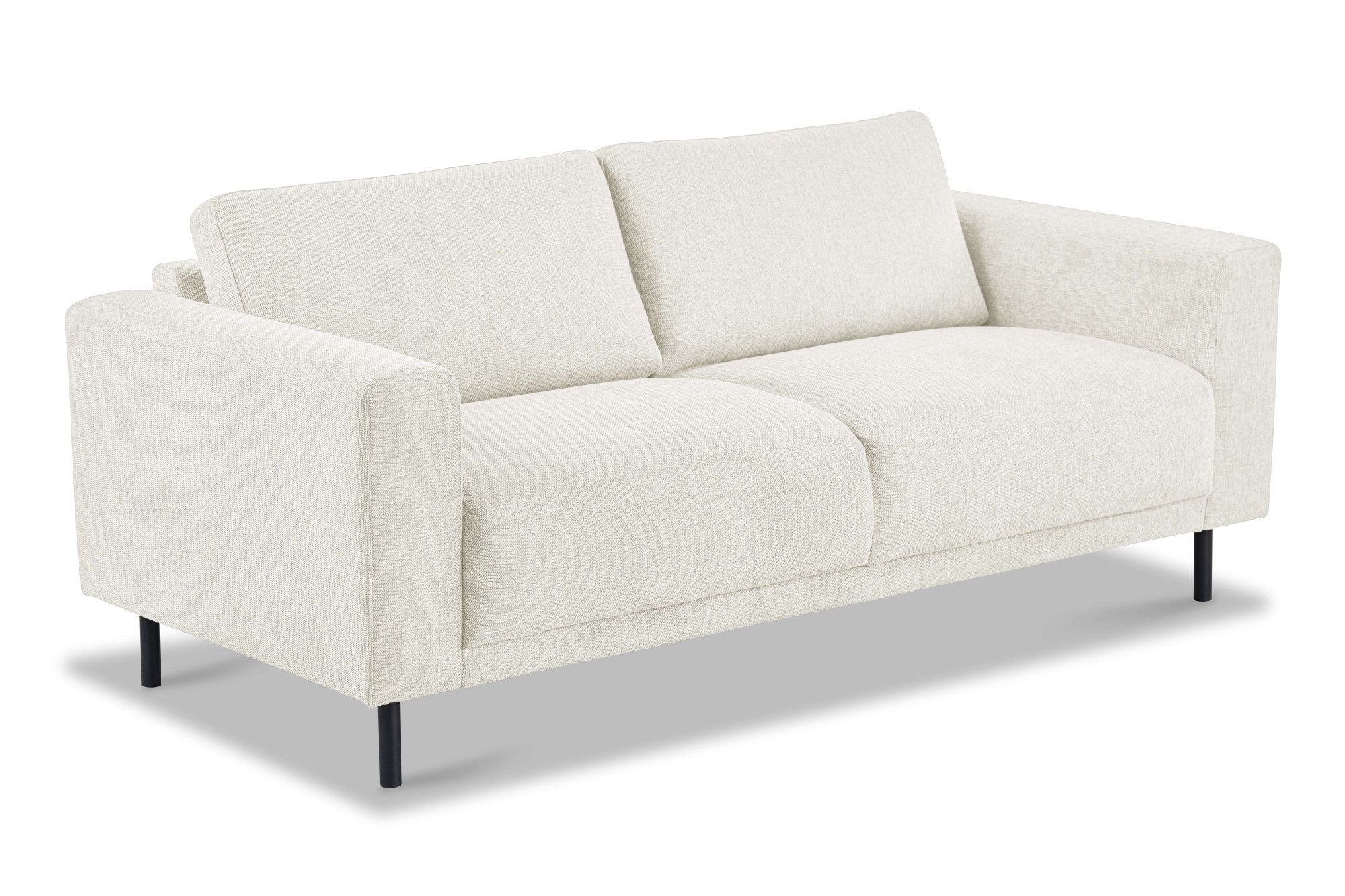 Home affaire 2,5-Sitzer »Sveeva, Kompaktsofa, B.183 cm, schwarze Metallfüße« langlebiger Webstoff, mit Wellenunterfederung, viele Farben