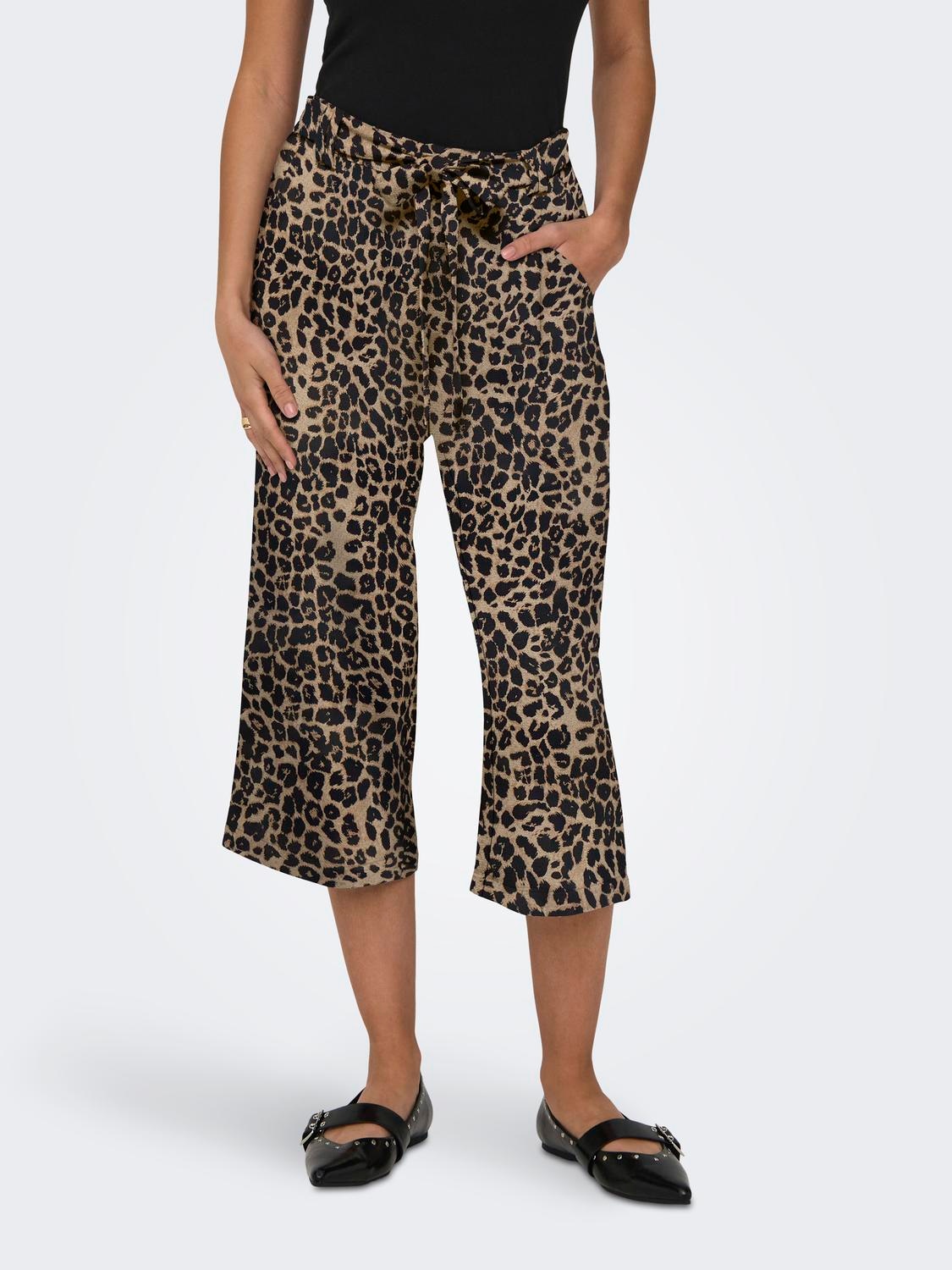 ONLY Palazzohose »ONLWINNER – Culottehose mit elastischem Bund und Kordelzug«  Materialmix, regular fit