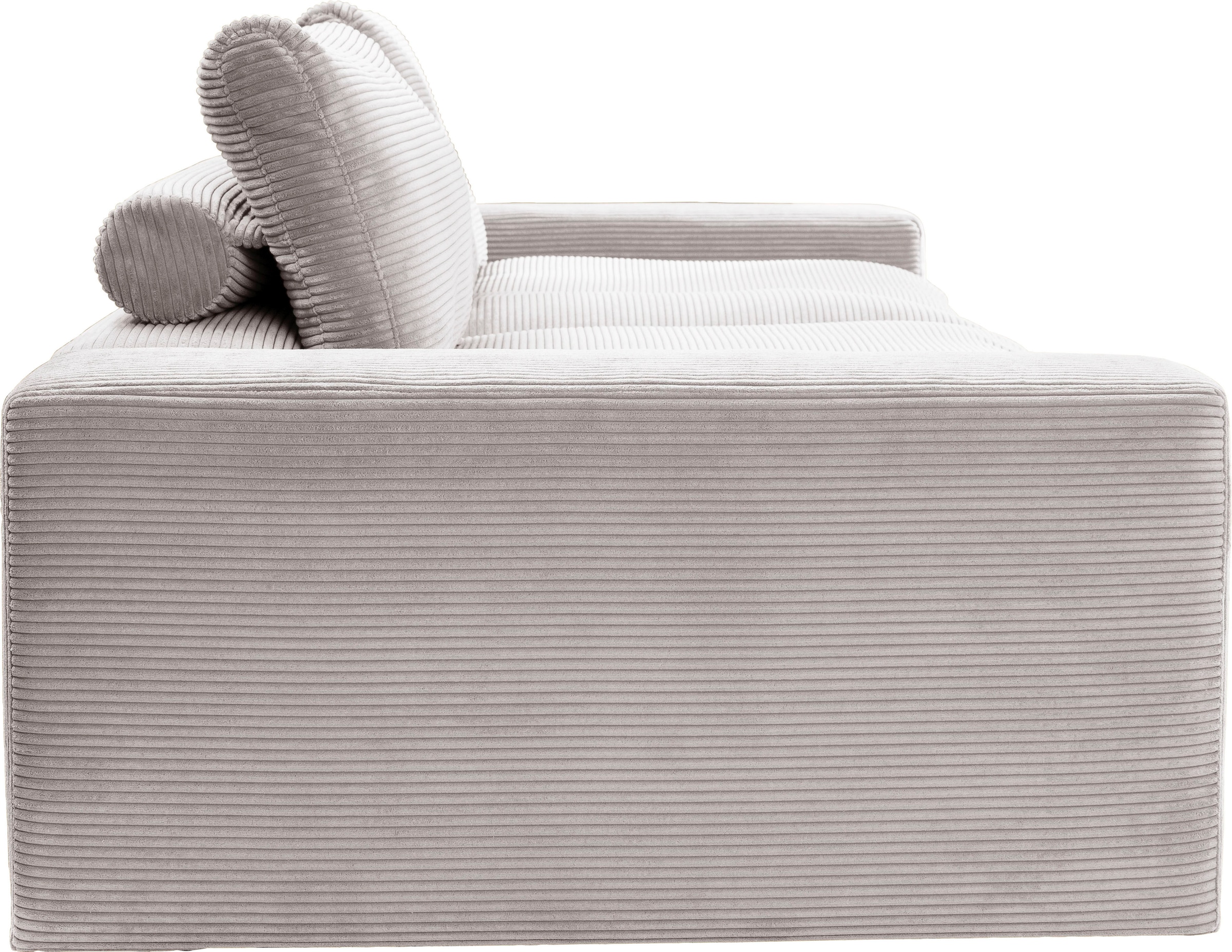 alina Big-Sofa »Sandy«, 256 cm breit und 123 cm tief, in modernem Cordstoff