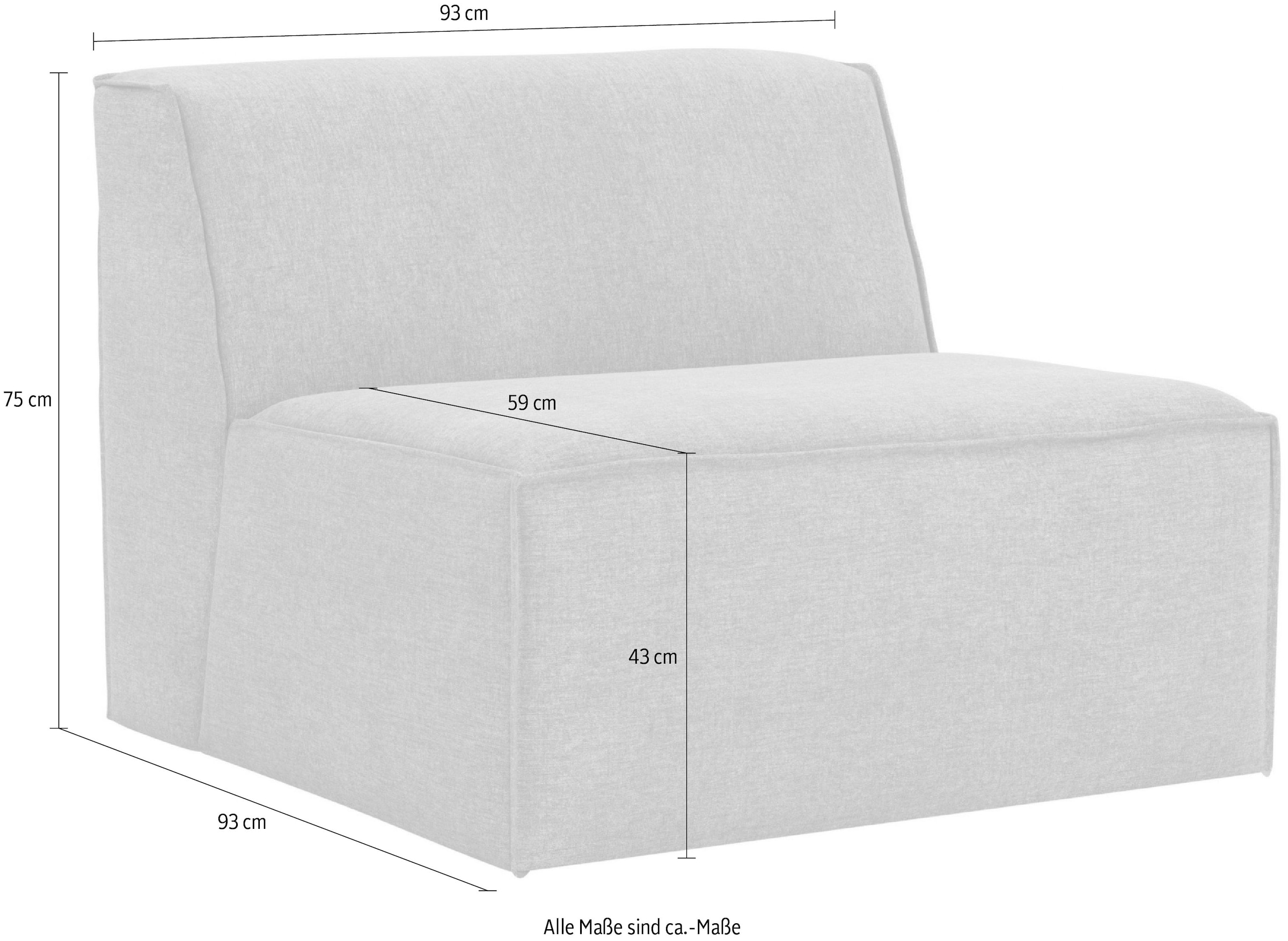RAUM.ID Sofa-Mittelelement »Norvid«, modular, mit Taschenfederkern, große  Auswahl an Modulen bequem bestellen
