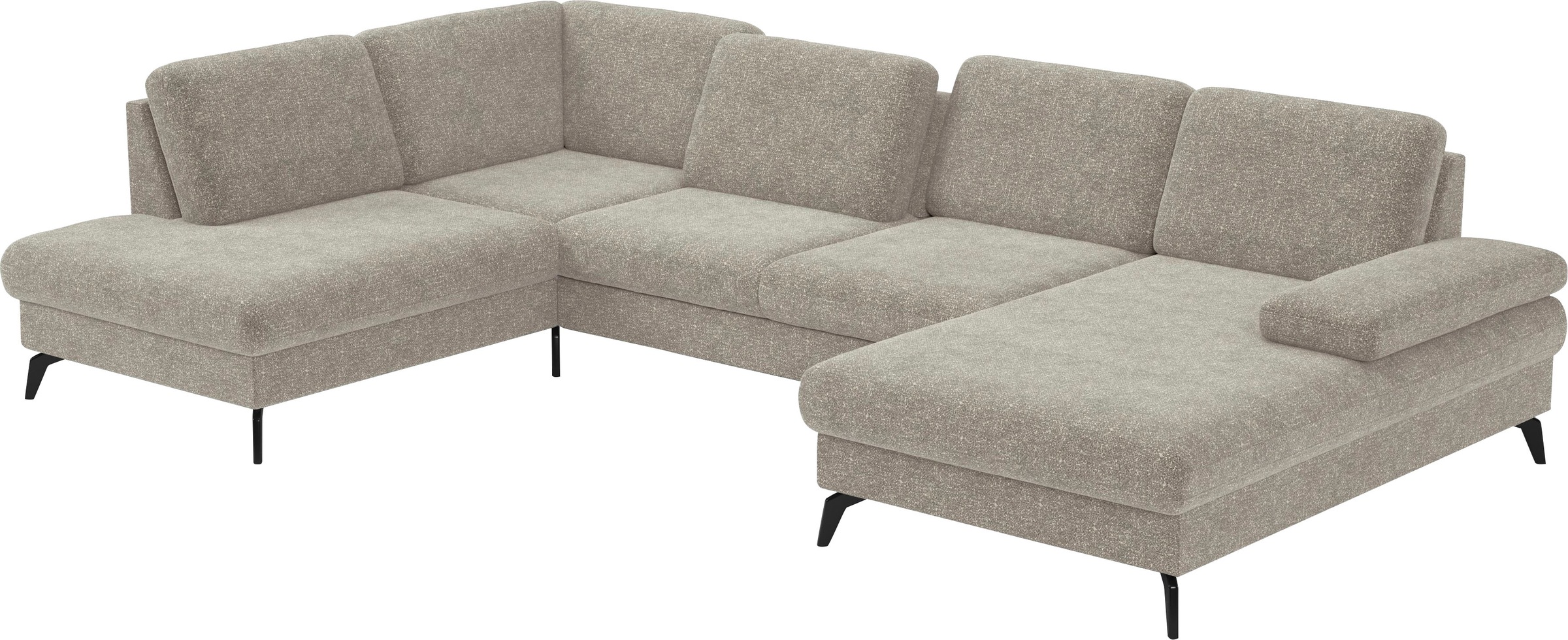 sit&more Wohnlandschaft »Morris U-Form, inkl. Sitztiefenverstellung«, wahlweise mit Armteilverstellung, Bettfunktion & Bettkasten