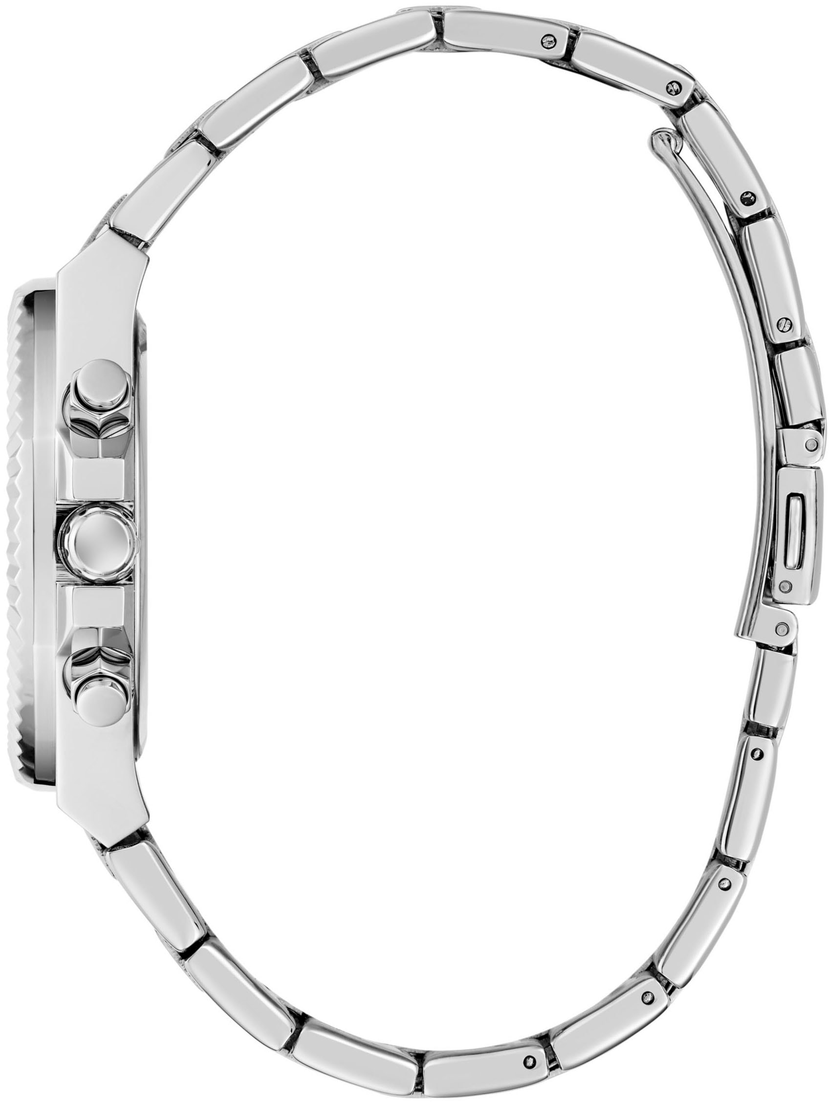 Guess Multifunktionsuhr »EQUALITY«, Quarzuhr, Armbanduhr, Damen, Herren, unisex, Datum, Edelstahlarmband