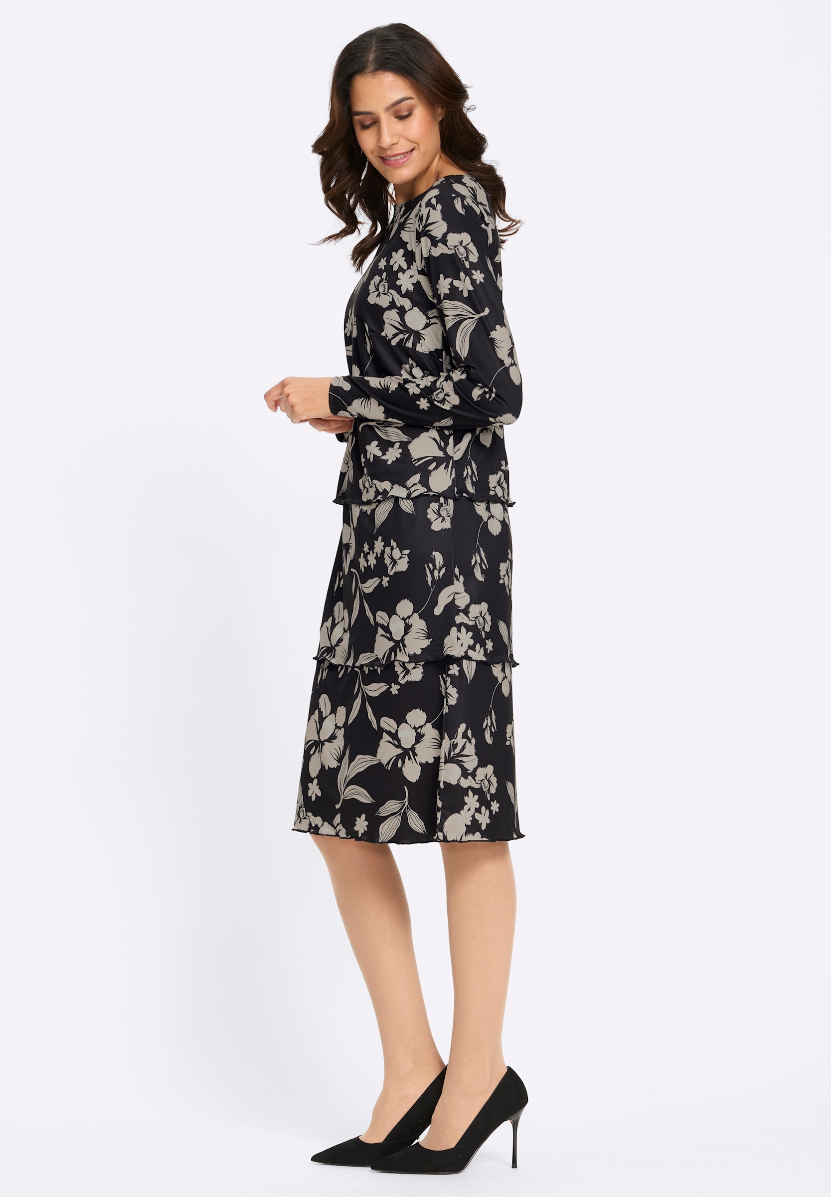 Witt Jerseykleid »Jersey-Kleid Druckkleid in Stufenform«
