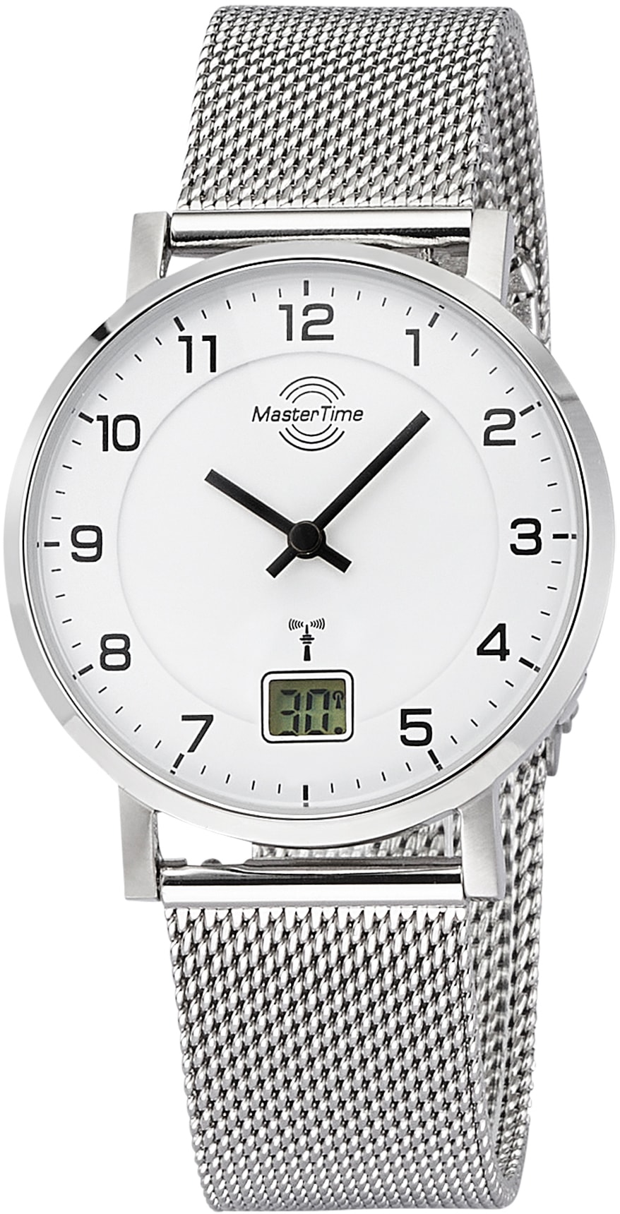 MASTER TIME Funkuhr »Advanced, MTLS-10740-12M«, Armbanduhr, Quarzuhr, Damenuhr, Datum