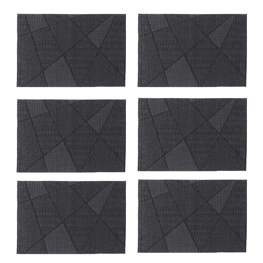 Zeller Present Platzset stylisches Muster, 6-teilig, Kunststoff, 30 x 45 cm