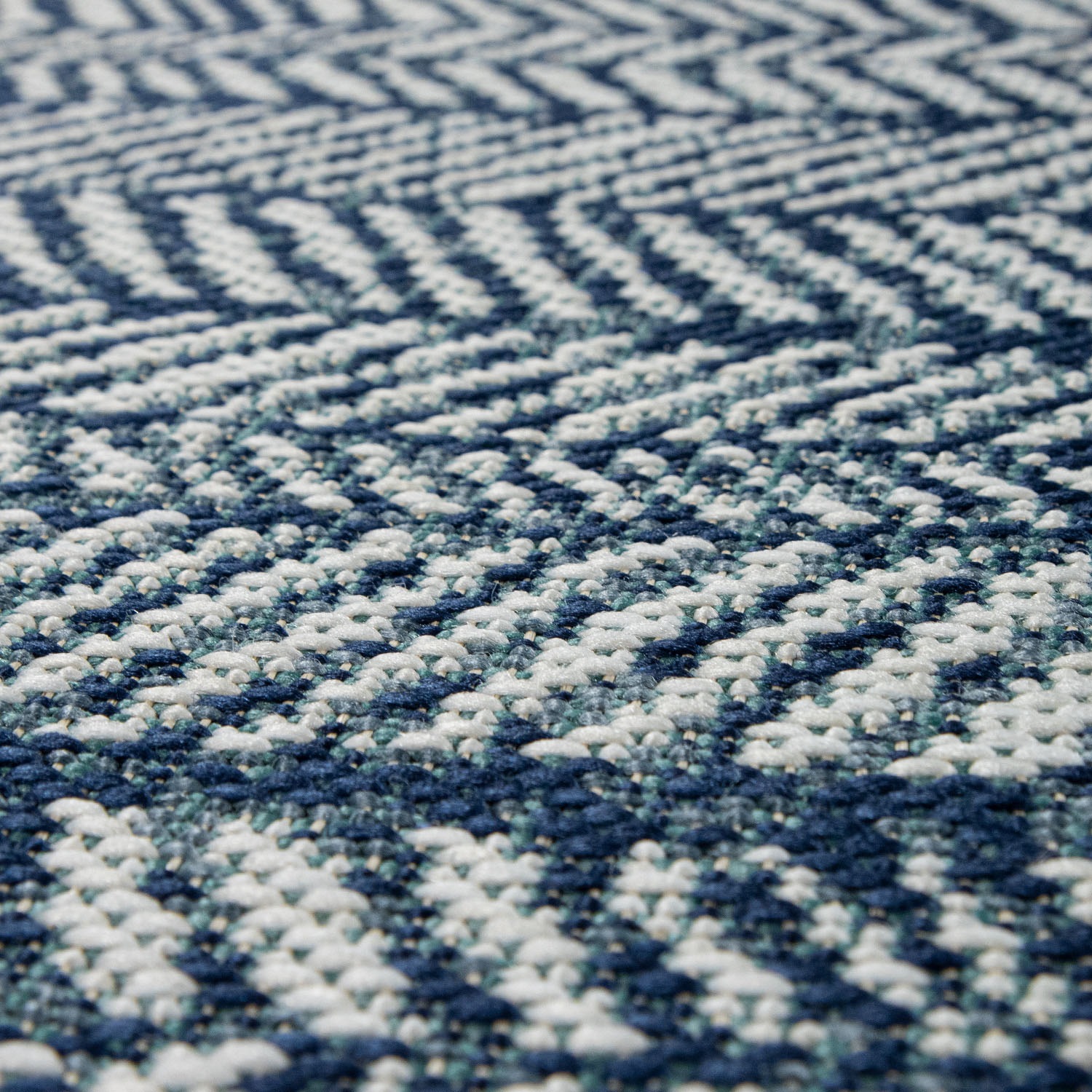 Paco Home Teppich »Ostende 542«, rechteckig, 4 mm Höhe, Flachgewebe, modernes Design, In- und Outdoor geeignet, Wohnzimmer