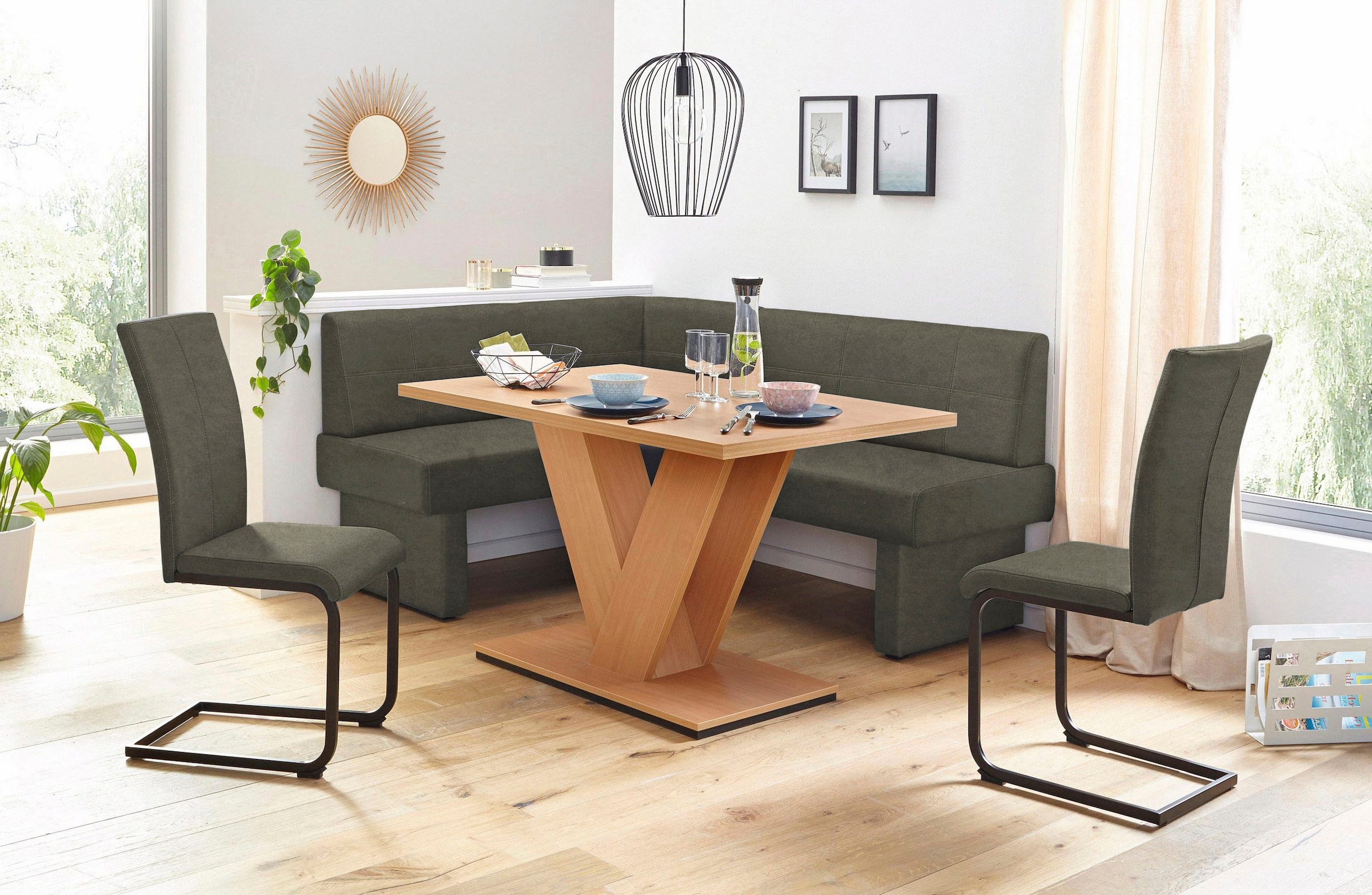 Home affaire Eckbank »Nils« Sitz und Rücken gepolstert, verschiedene Qualitäten