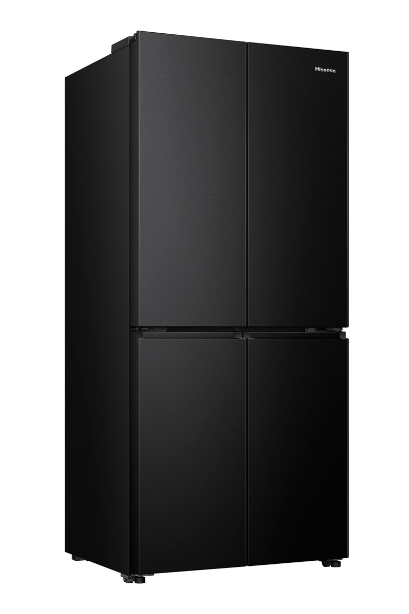 Hisense Freistehend Flügeltürkühlschrank, Schwarz, 483 l